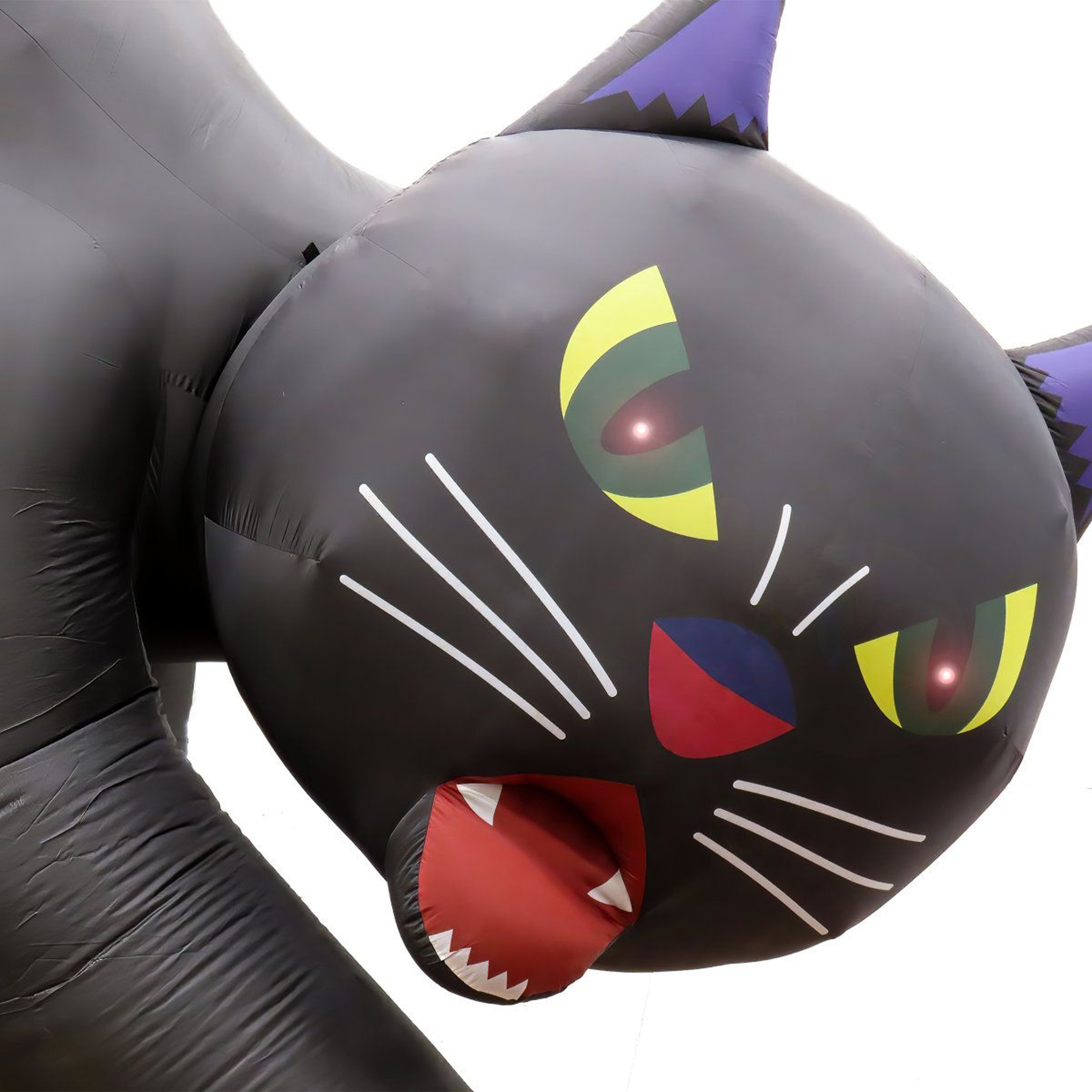 Inflatable Halloween Black Cat With LED Lights For Outdoor Decoration 0