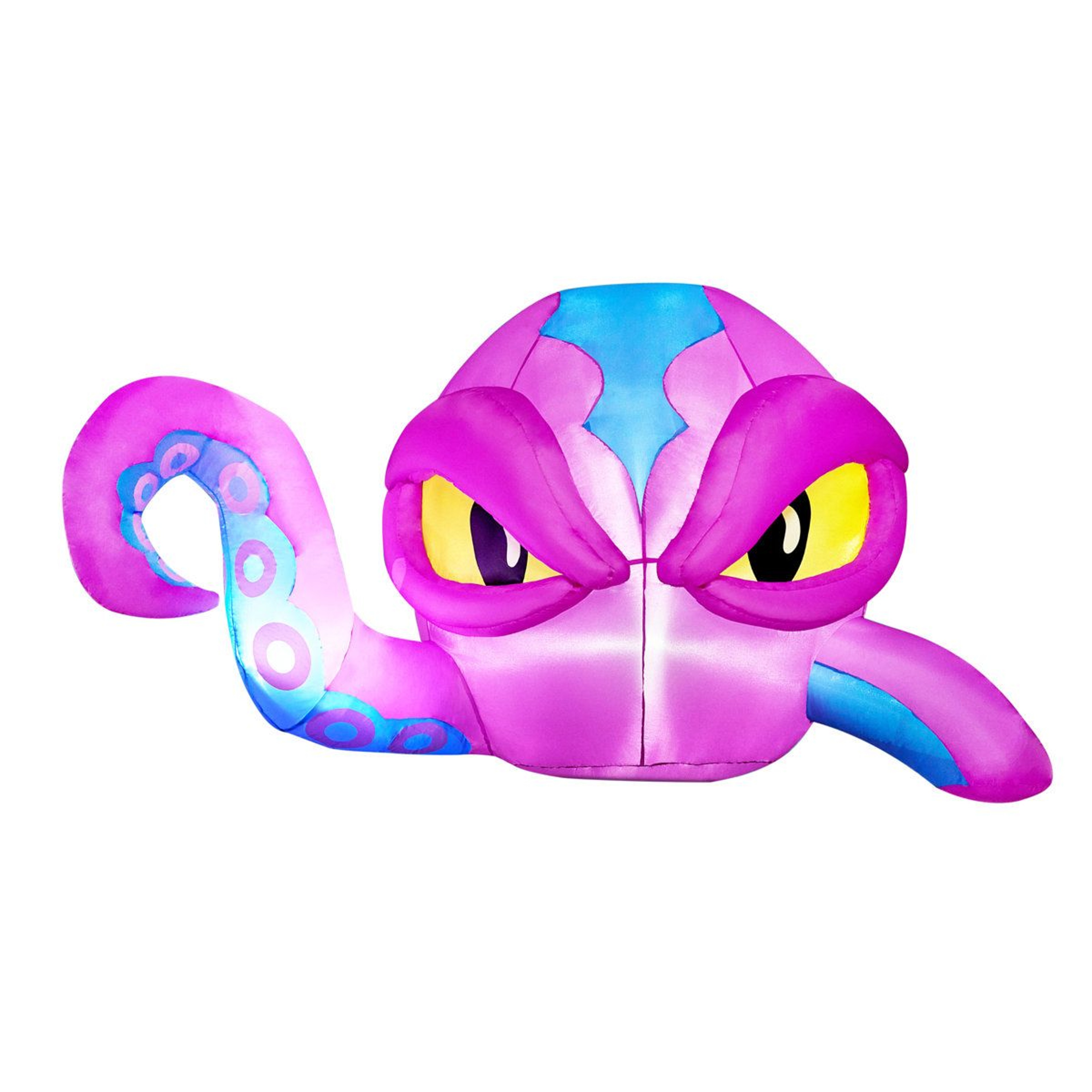 Halloween Inflatable Octopus With LED Lights In Purple 2