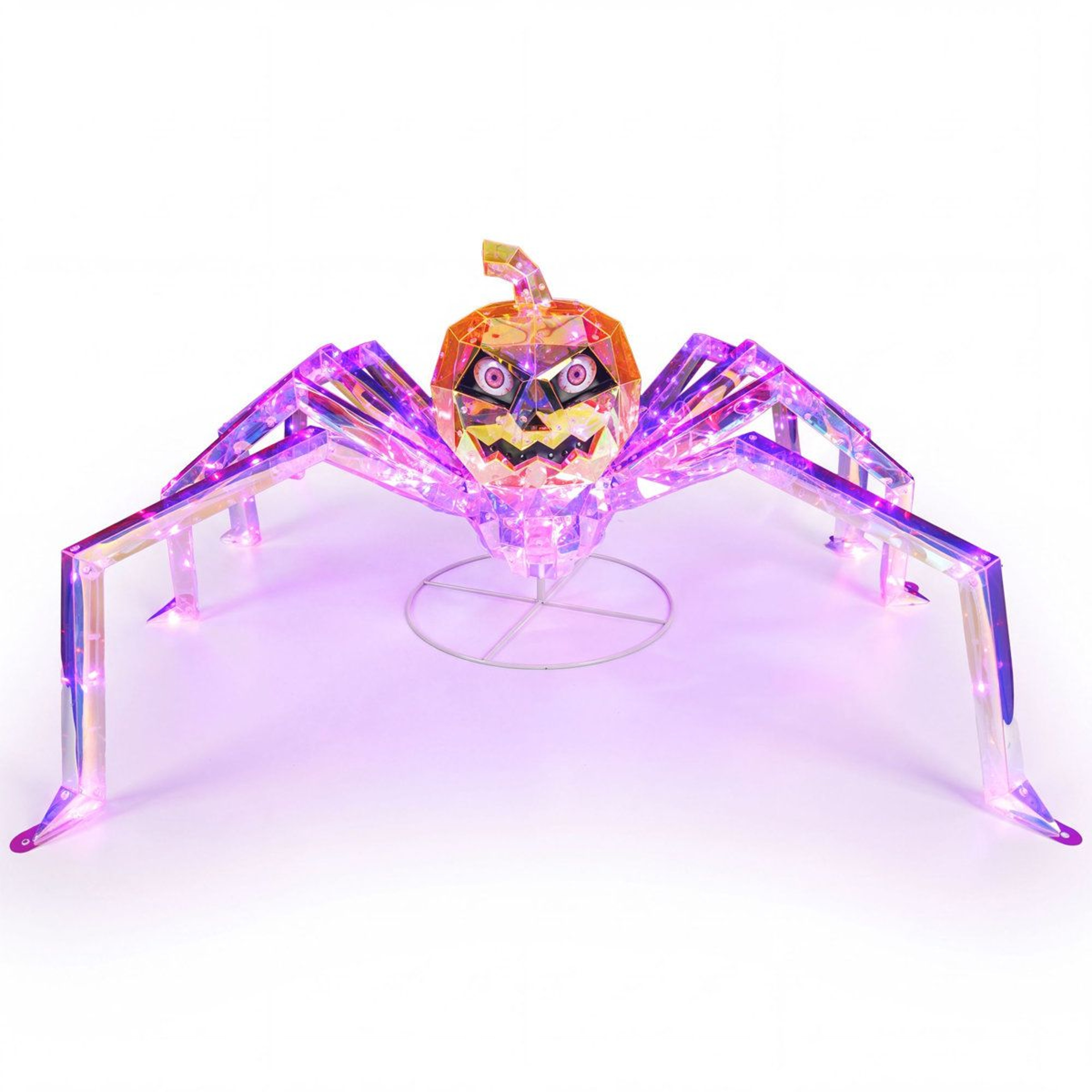 Halloween Pumpkin Spider Decorations With Multicolor LED Lights 2