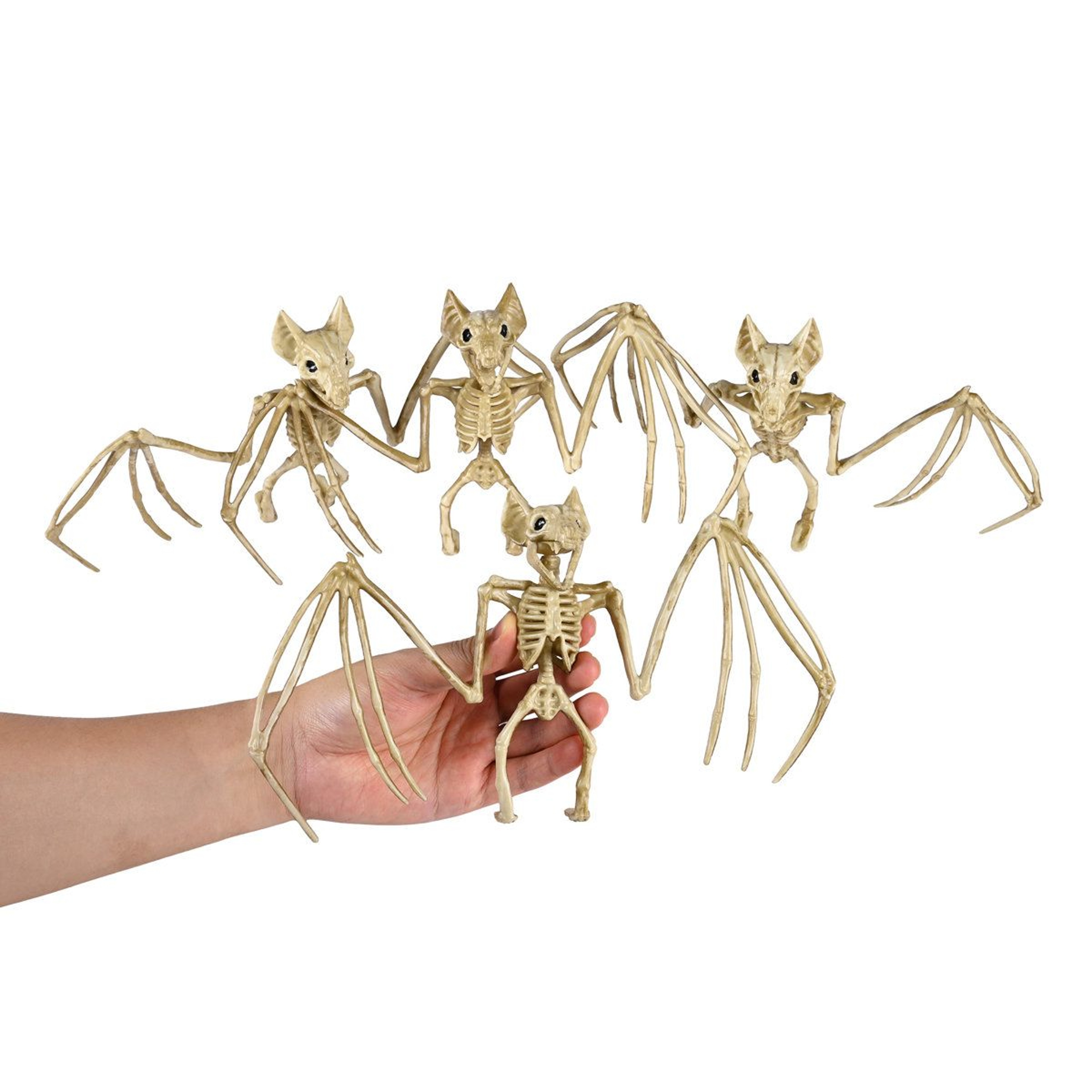 Bat Skeleton Halloween Decorations Hanging Skull And Bone Figurines 5