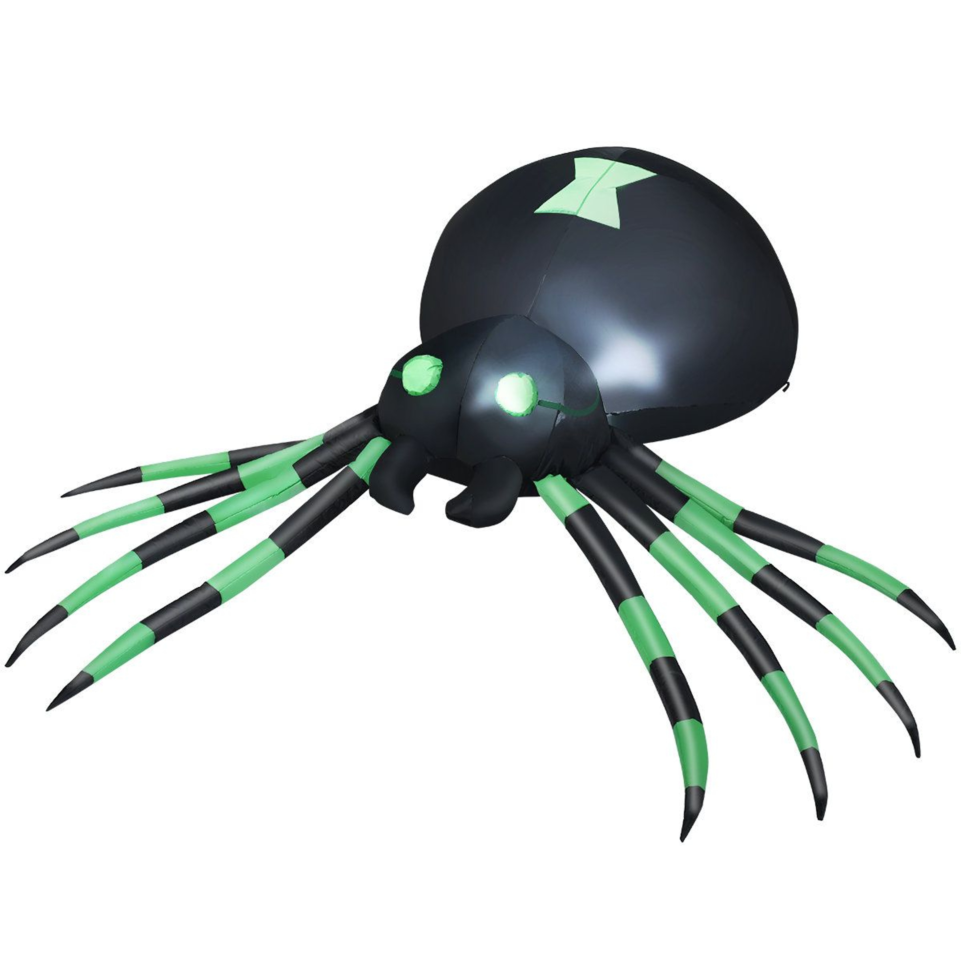 Halloween Inflatable Spider Decoration With LED Lights And Stakes 5