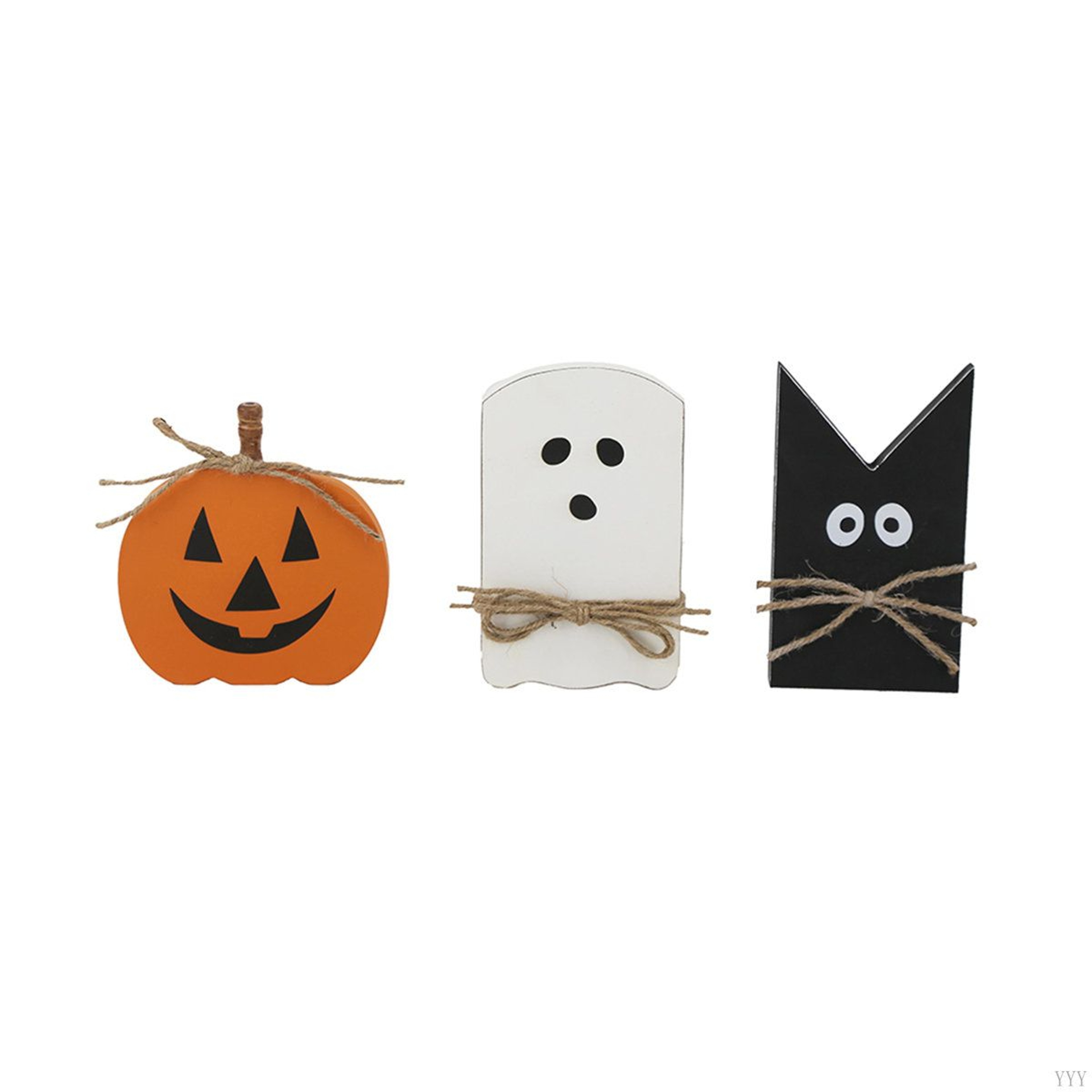 Halloween Table Decorations In Black Orange And White MDF 0