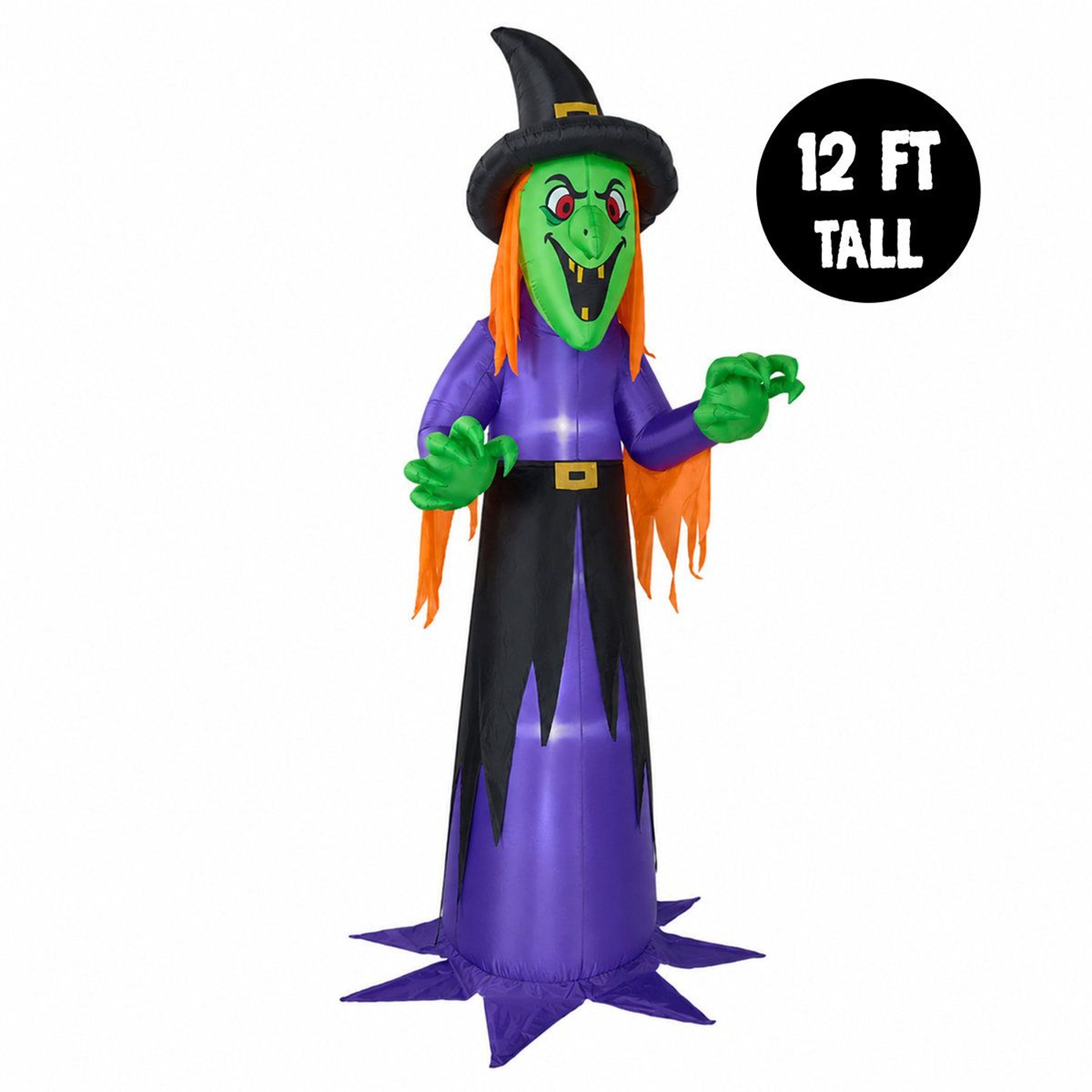Halloween Inflatable Witch Outdoor Decoration With LED Lights 1