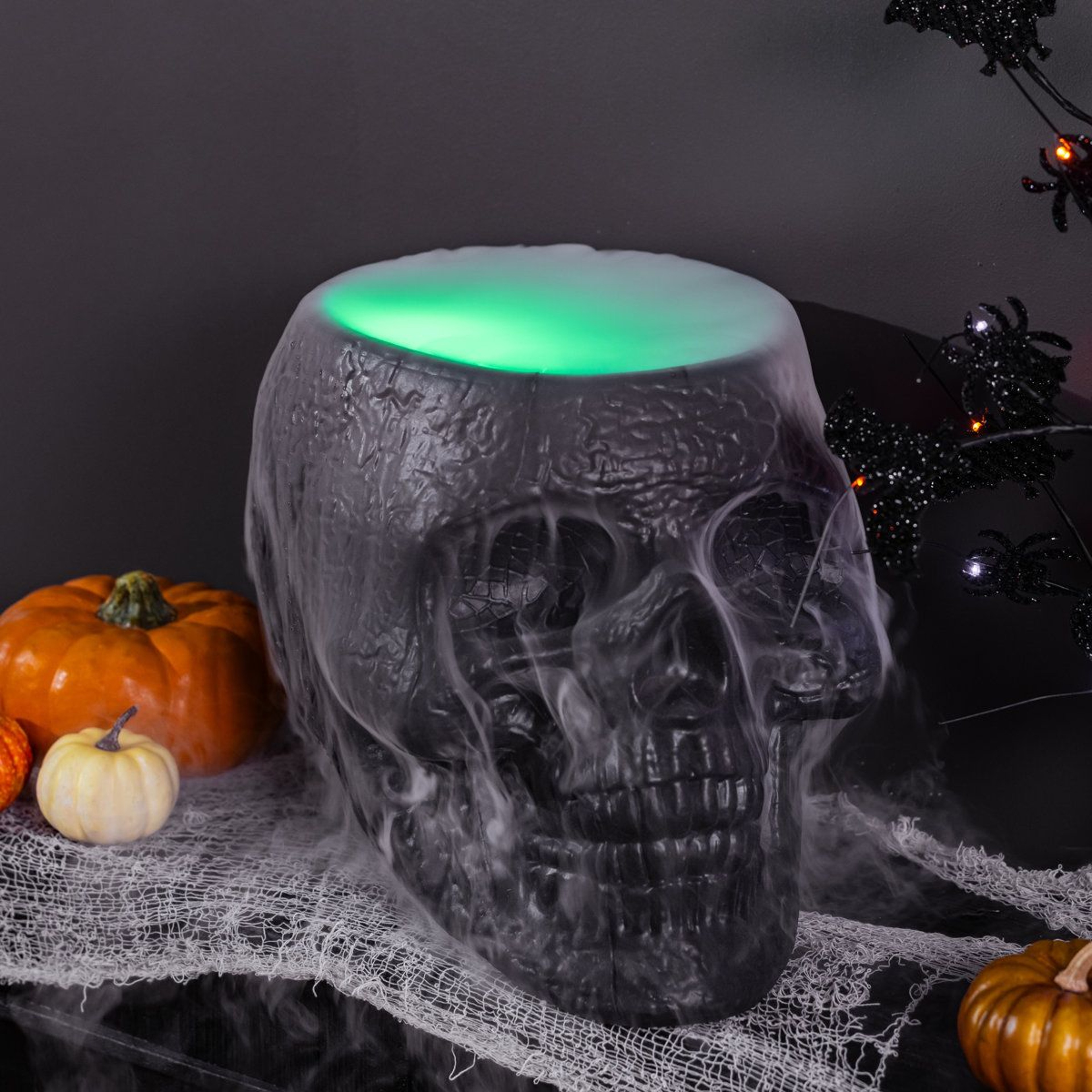 Skull Shaped Planter And Halloween Candy Holder For Indoor Outdoor Decor 1
