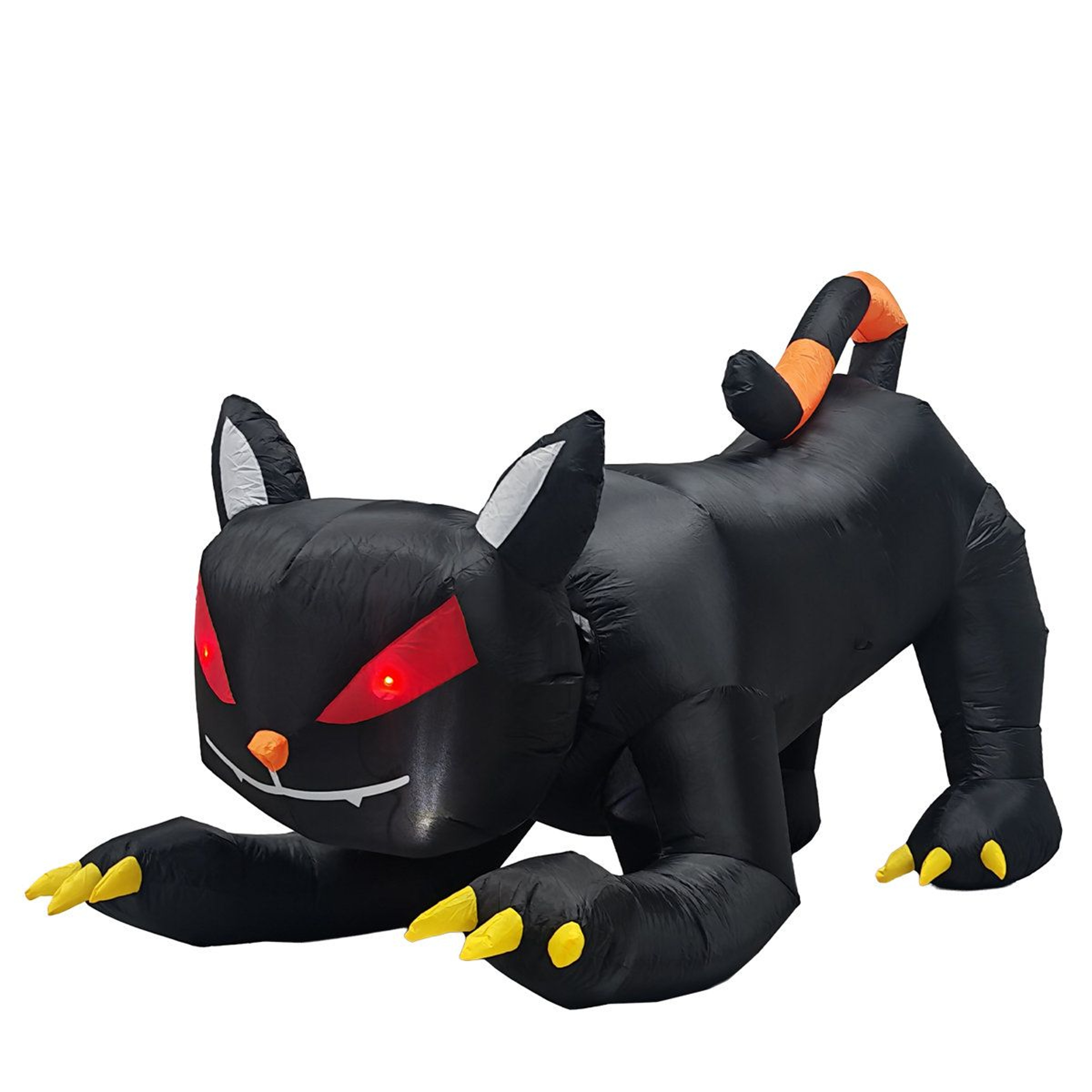 Halloween Inflatable Black Cat With Shaking Head And LED Lights 0