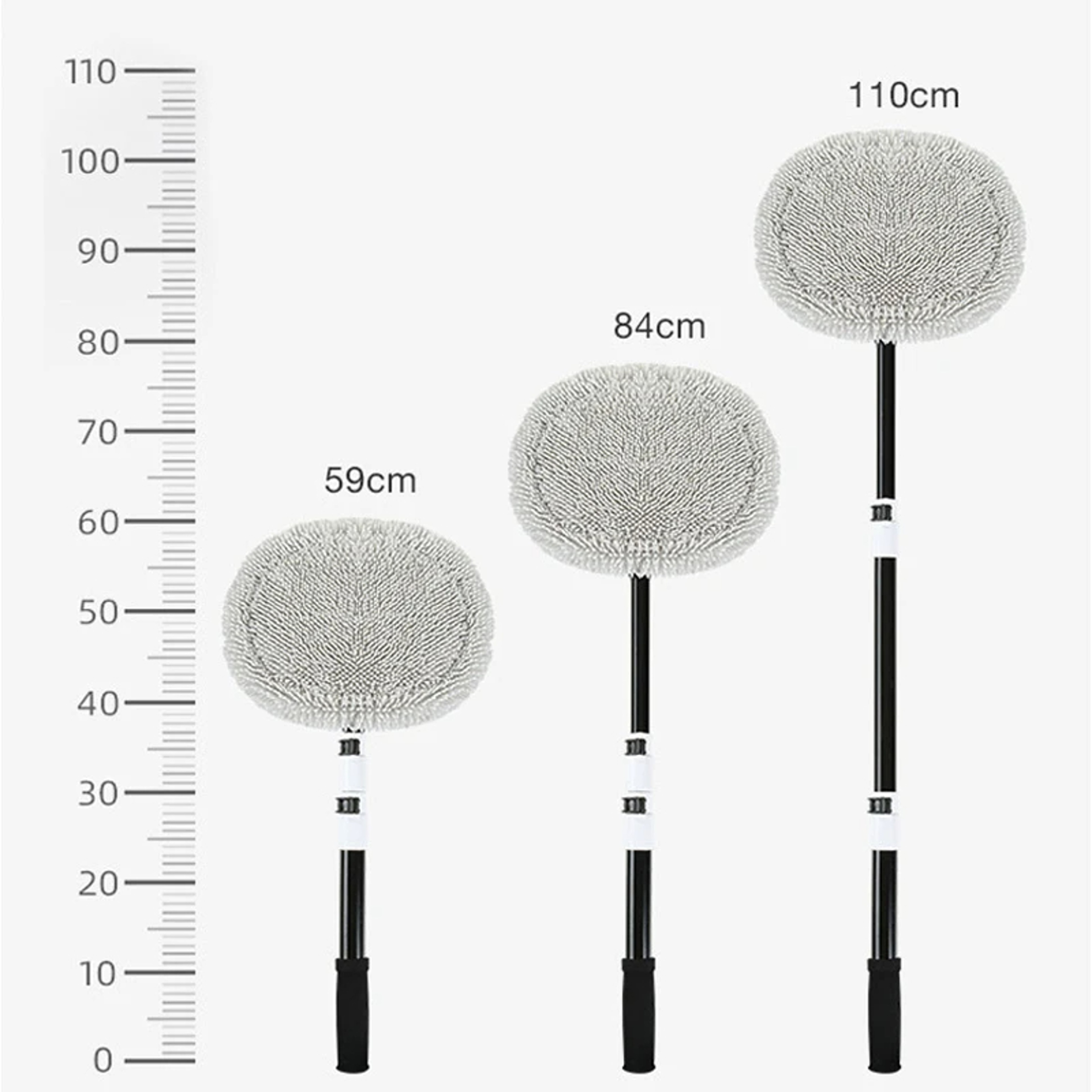 Telescoping Car Wash Brush With Soft Chenille Mop For Cars SUVs Trucks  Windows 4