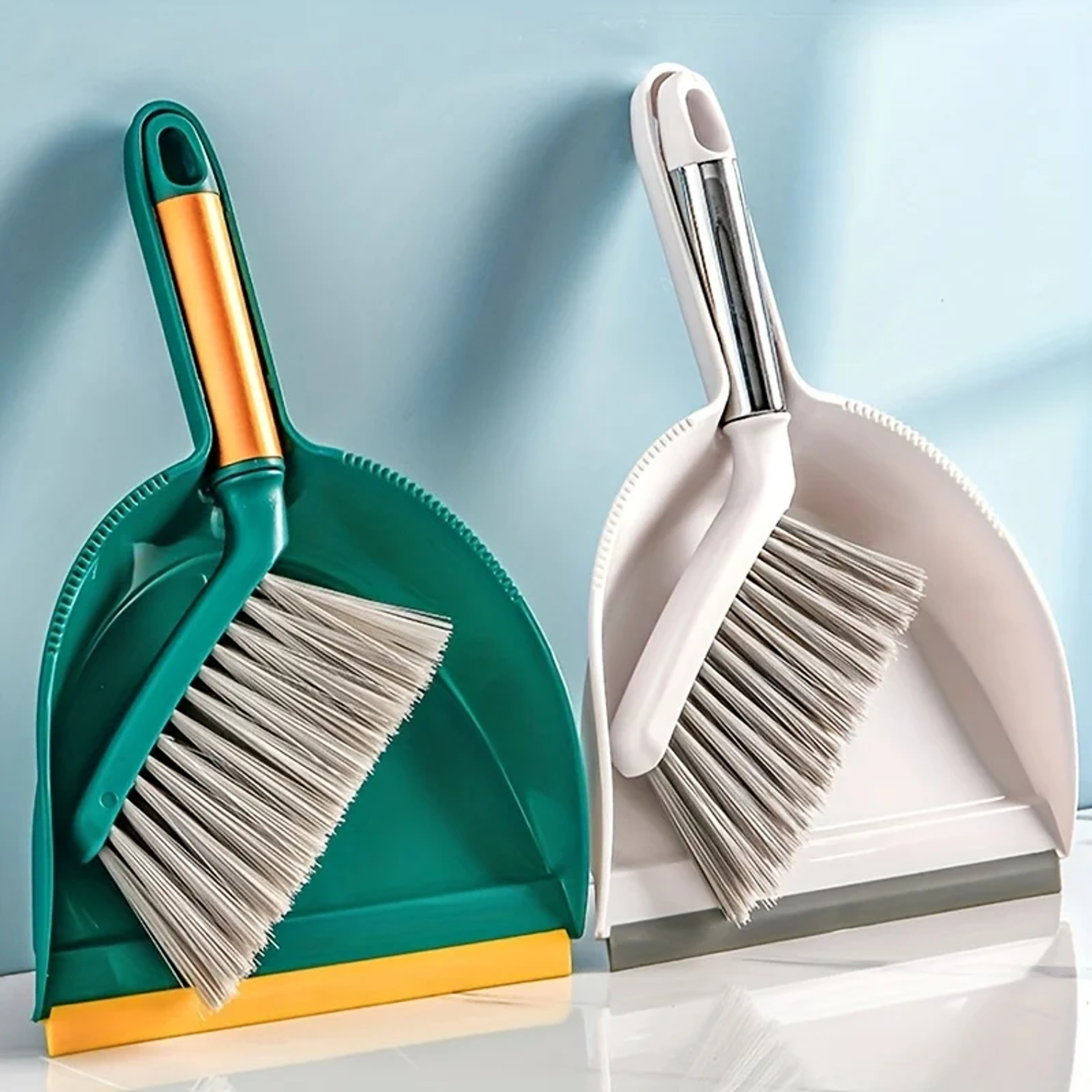 Compact Desktop Broom Set with Mini Dustpan and Brush for Desk, Keyboard & Table Cleaning – view 1