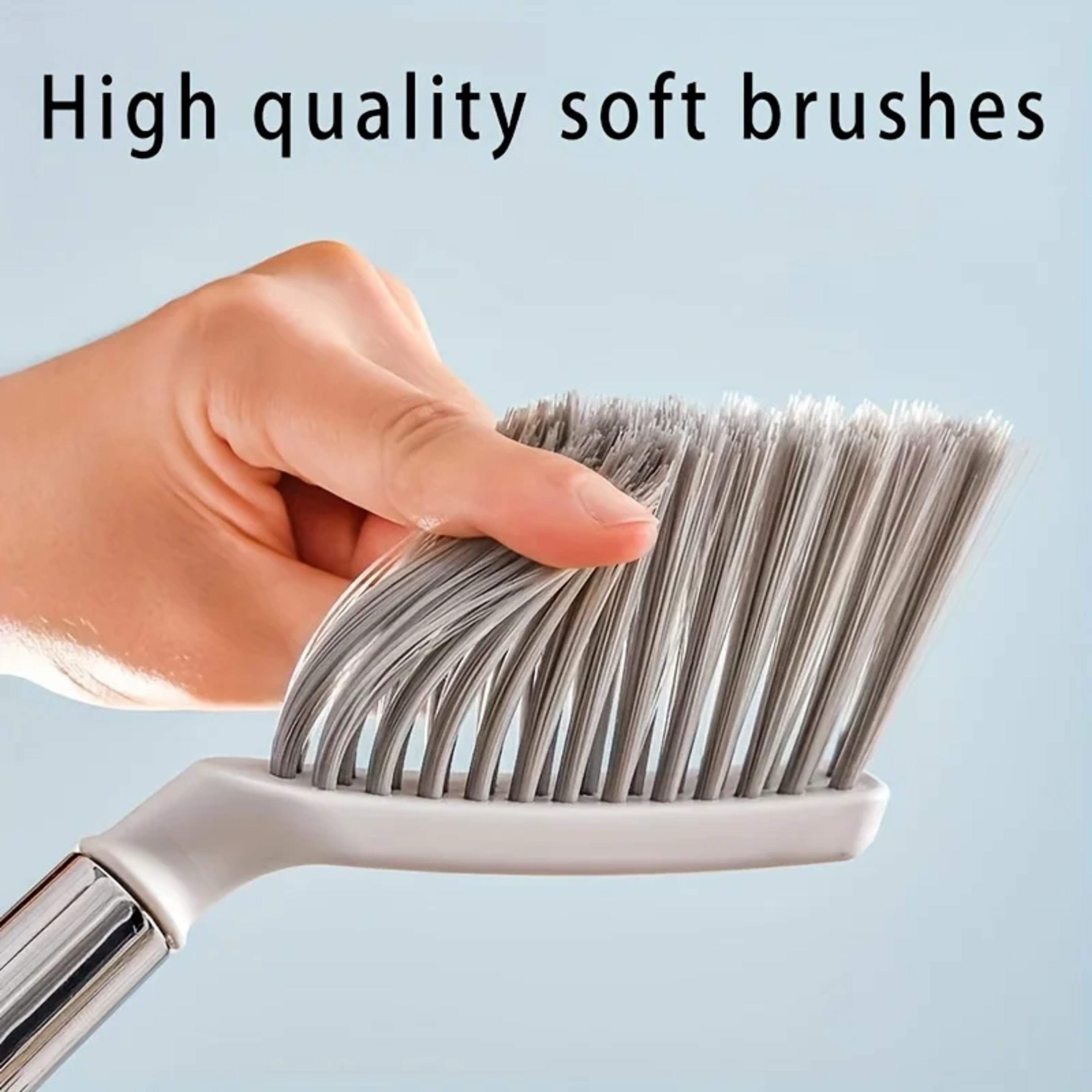 Compact Desktop Broom Set with Mini Dustpan and Brush for Desk, Keyboard & Table Cleaning – view 6