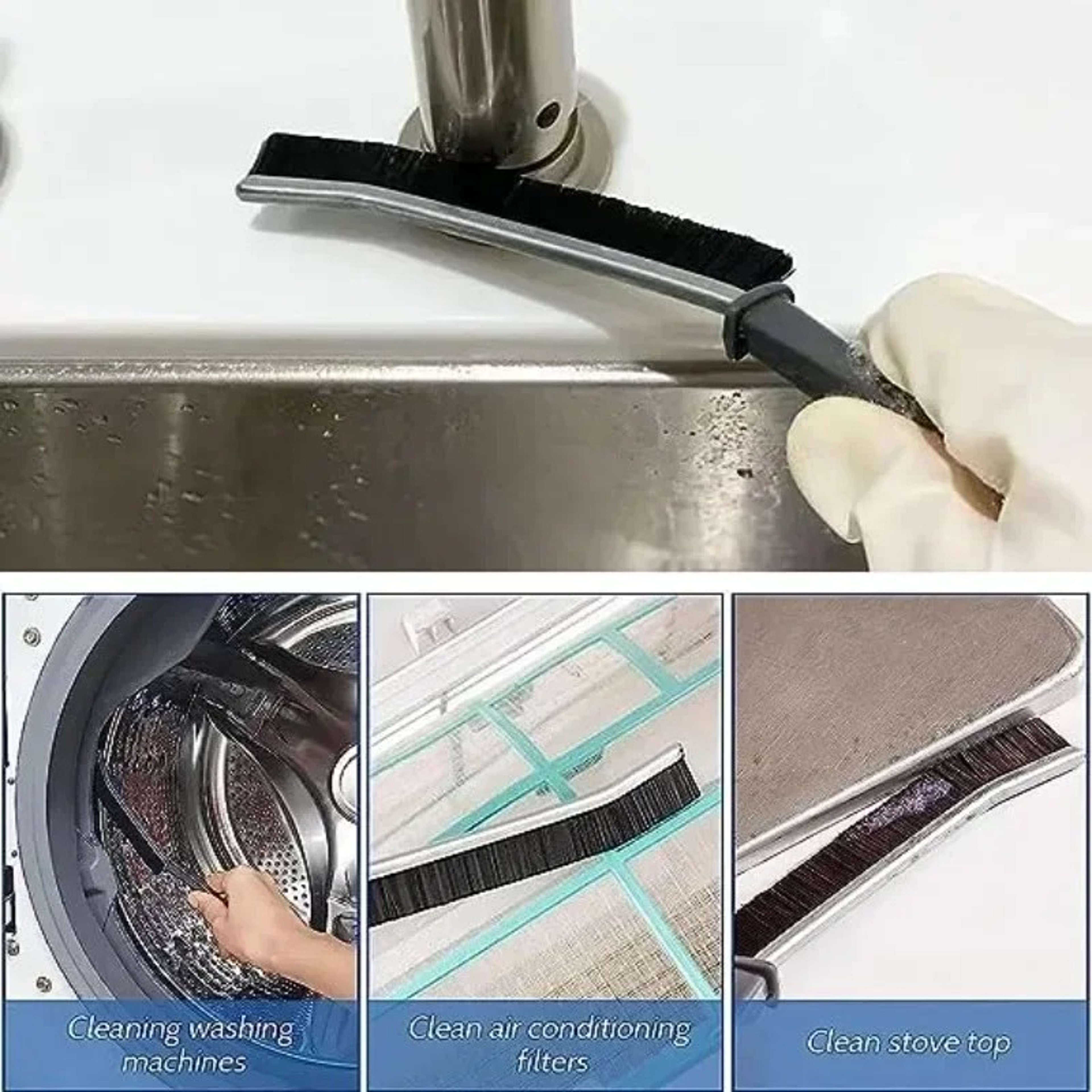 Hard Bristle Grout Cleaning Brush For Tile Joints  Tight Crevices 3