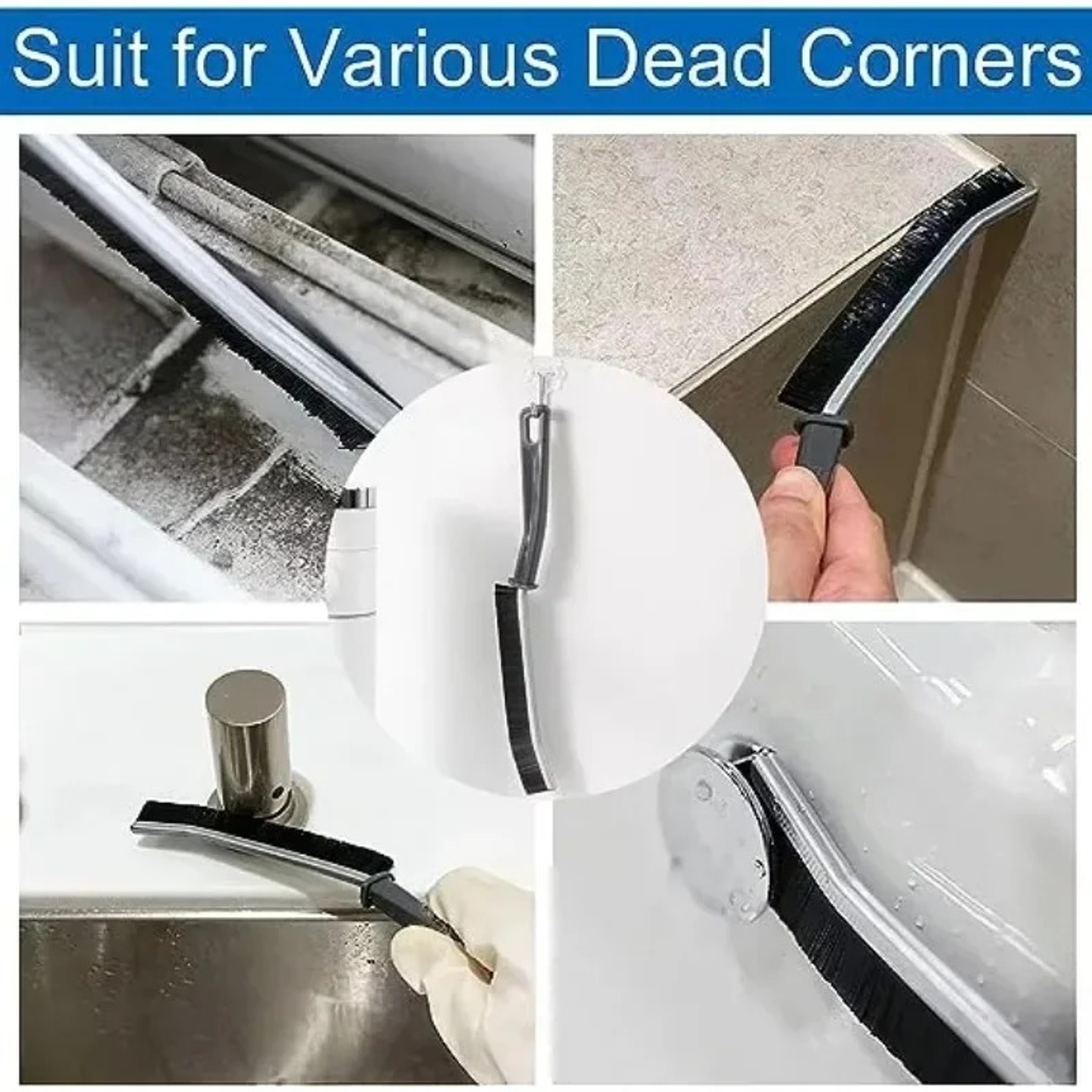 Hard Bristle Grout Cleaning Brush For Tile Joints  Tight Crevices 4