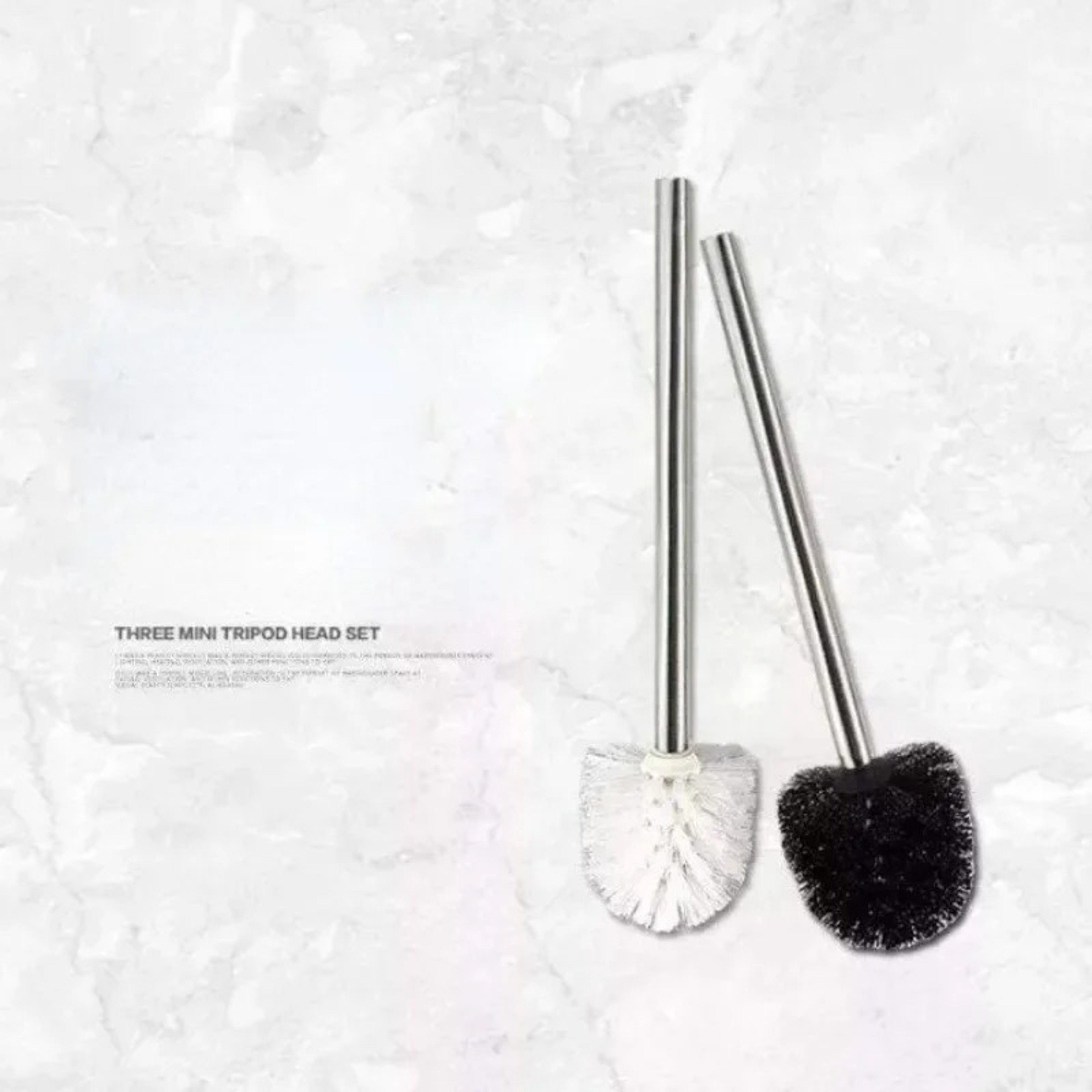 Japanese Toilet Brush With Stainless Steel Handle  Minimalist Bathroom Cleaning Brush 3