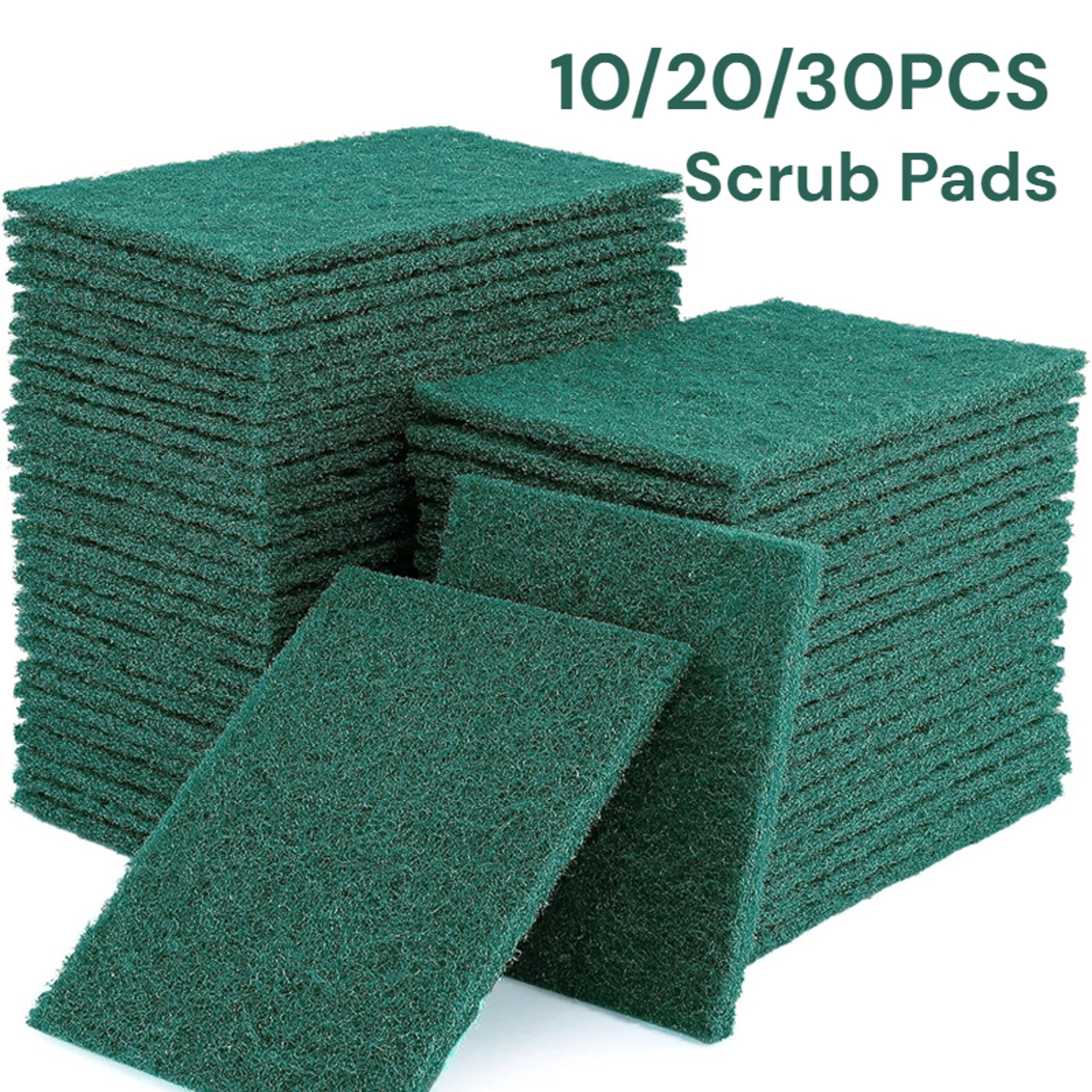Scratch Free Dish Scrub Pads Reusable Kitchen Cleaning Pads for Pots, Pans & Dishes (10/20/30PCS) – view 1