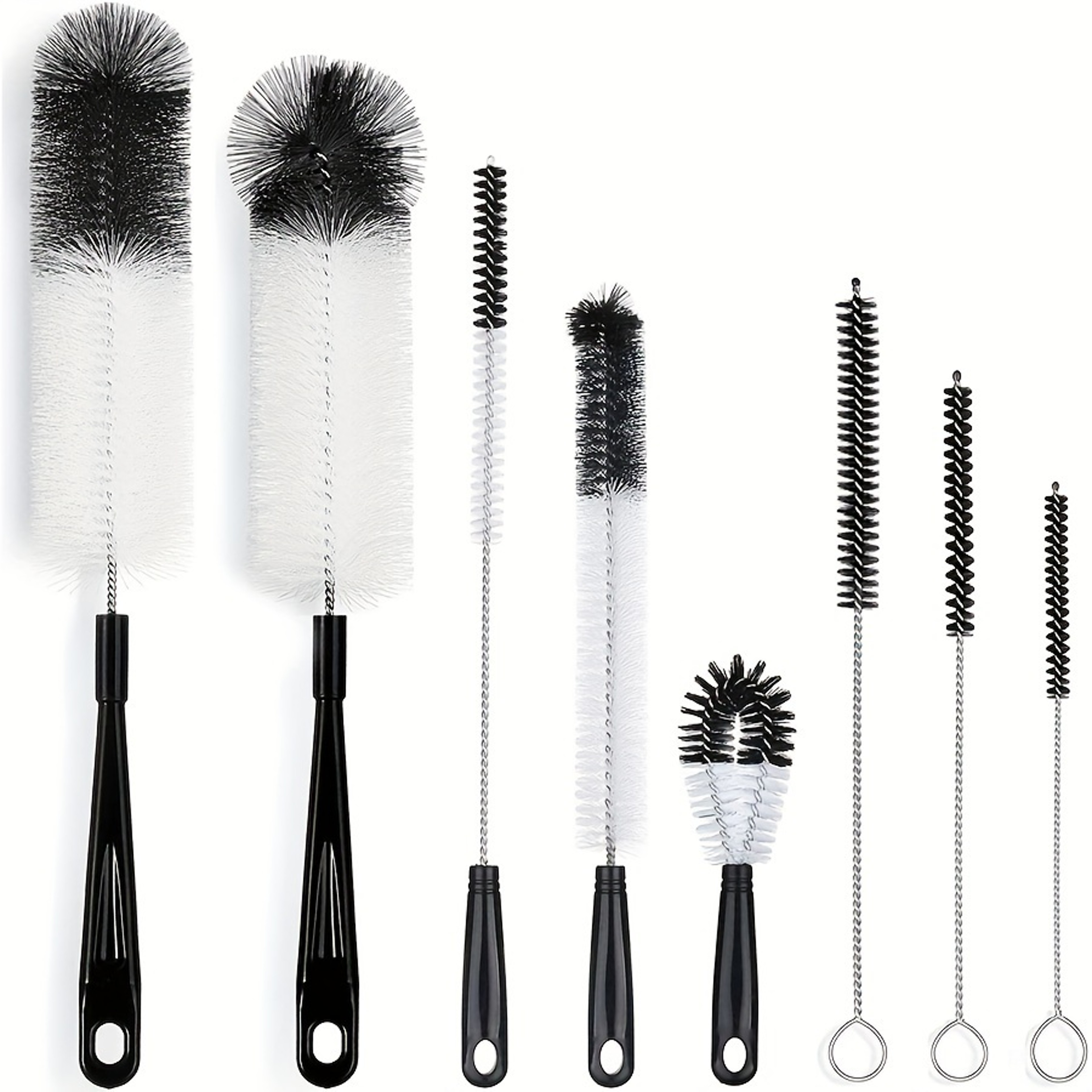 Bottle Brush Set with Long Handle for Wine Bottles, Thermos, Beer Bottles & Narrow Containers – view 1
