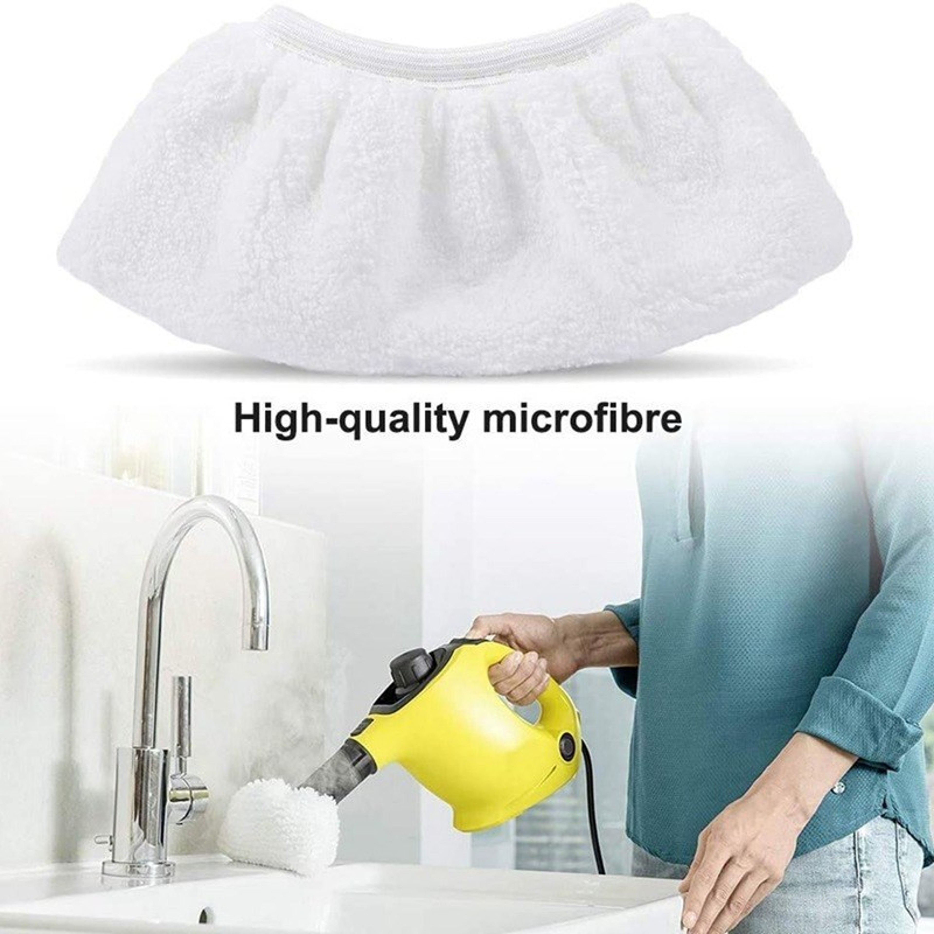 Karcher EasyFix Mop Pads Replacement Steam Mop Cloth Washable Microfiber Covers 1