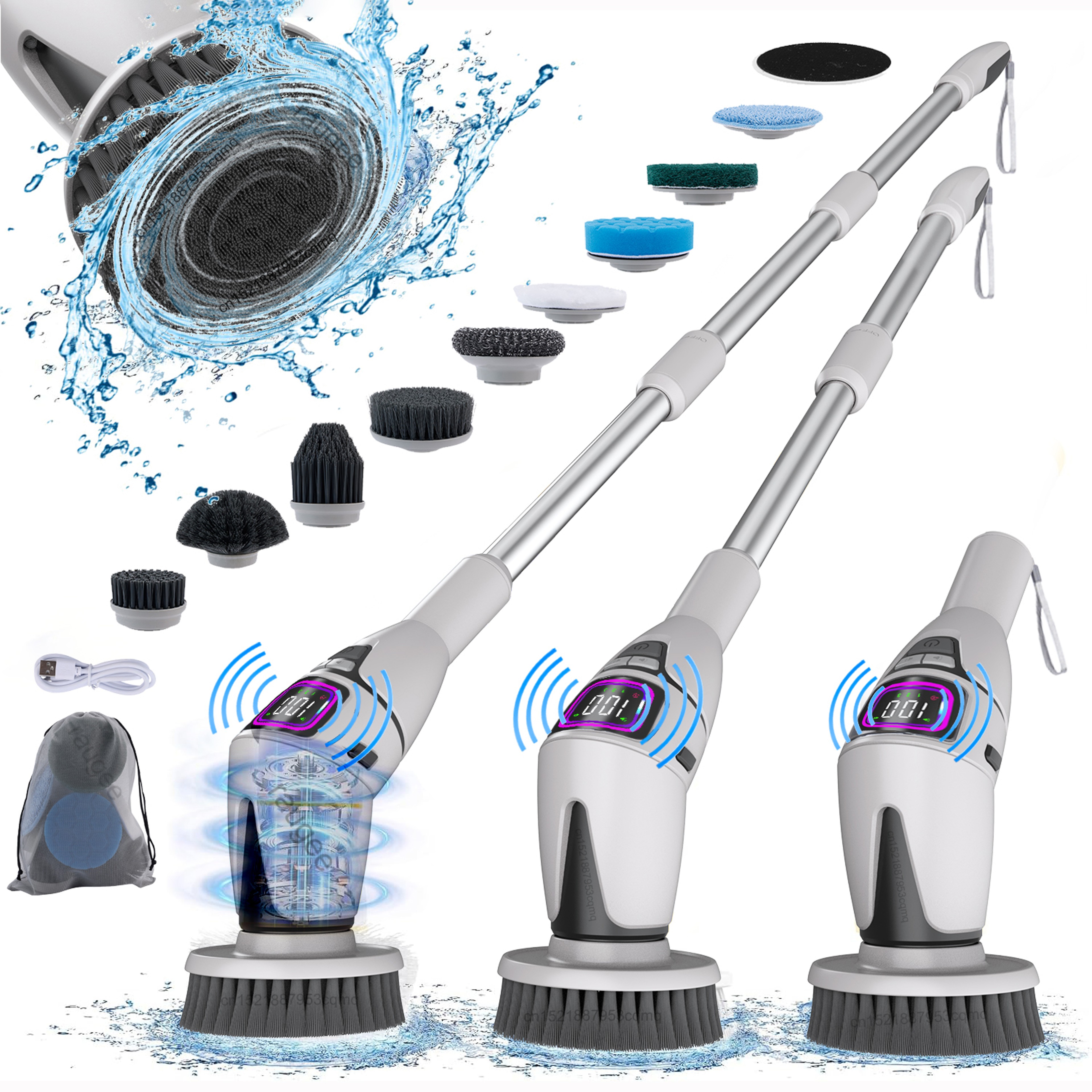 Electric Spin Scrubber Cordless Cleaning Brush for Bathroom, Kitchen, Tile & Toilet – view 1