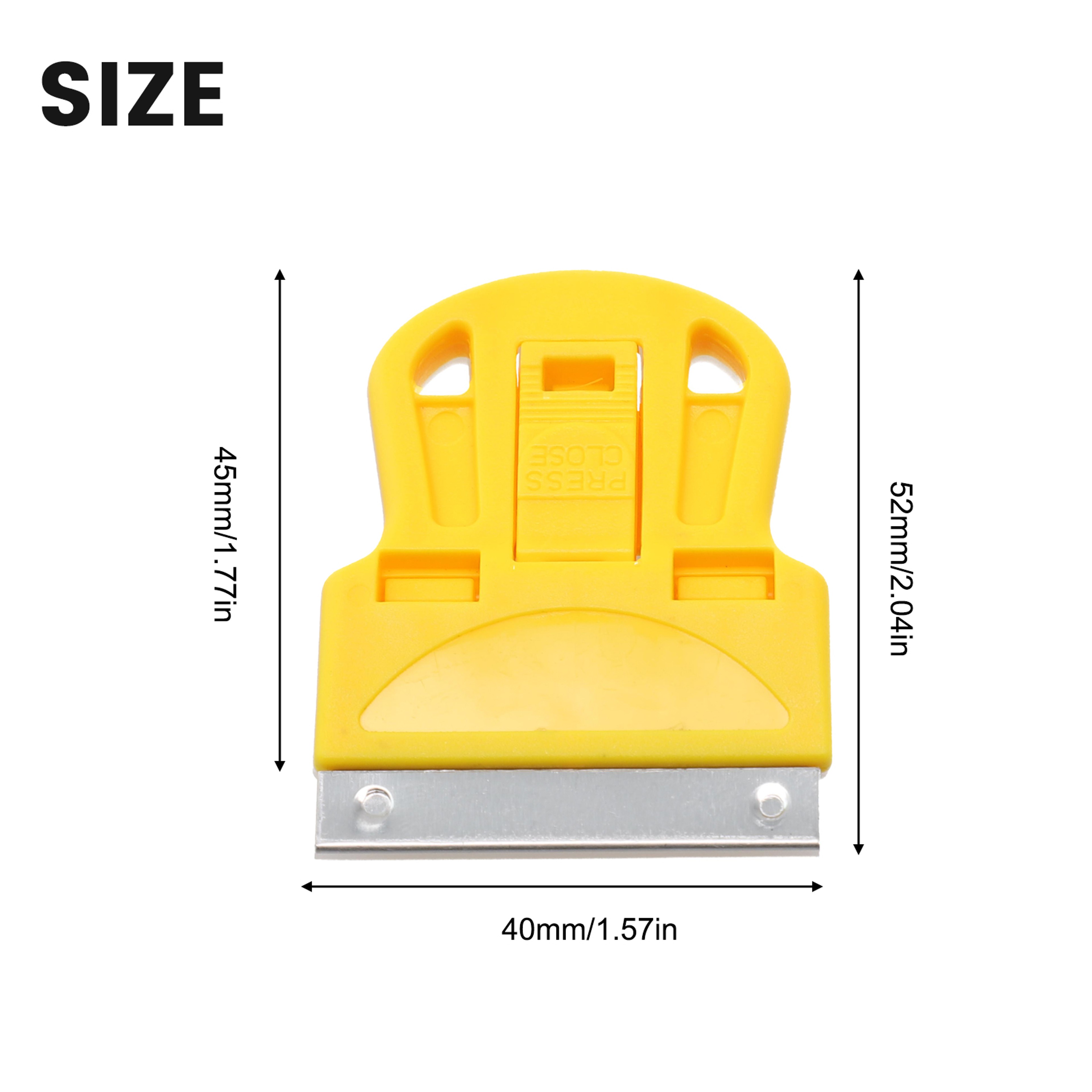 Heavy Duty Sticker Remover Tool Razor Scraper for Glue, Labels, Car Decals & Glass Cleaning – view 4