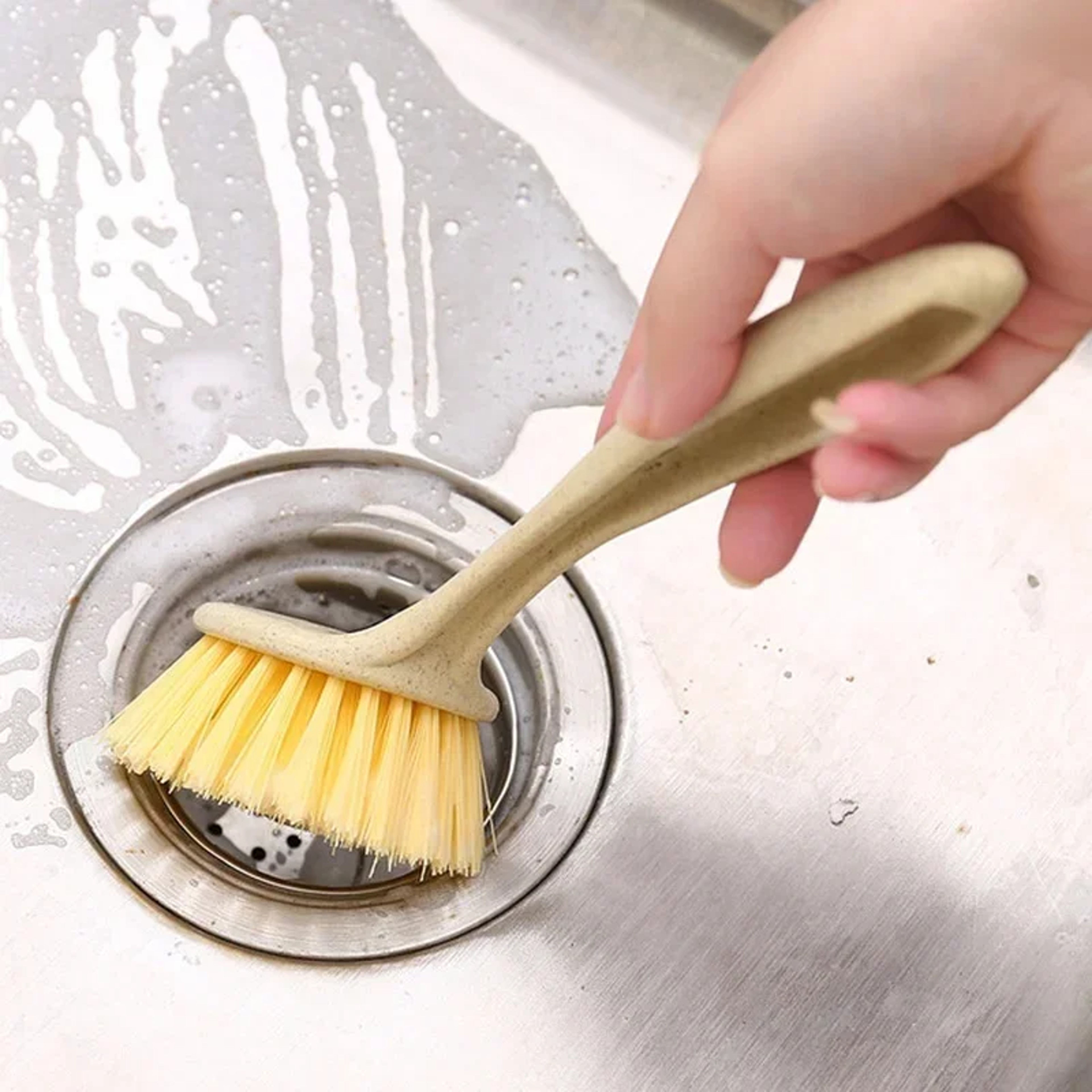 Long Handle Dishwashing Brush For Kitchen Sink Pots  Stove Heavy Duty Cleaning Tool 6