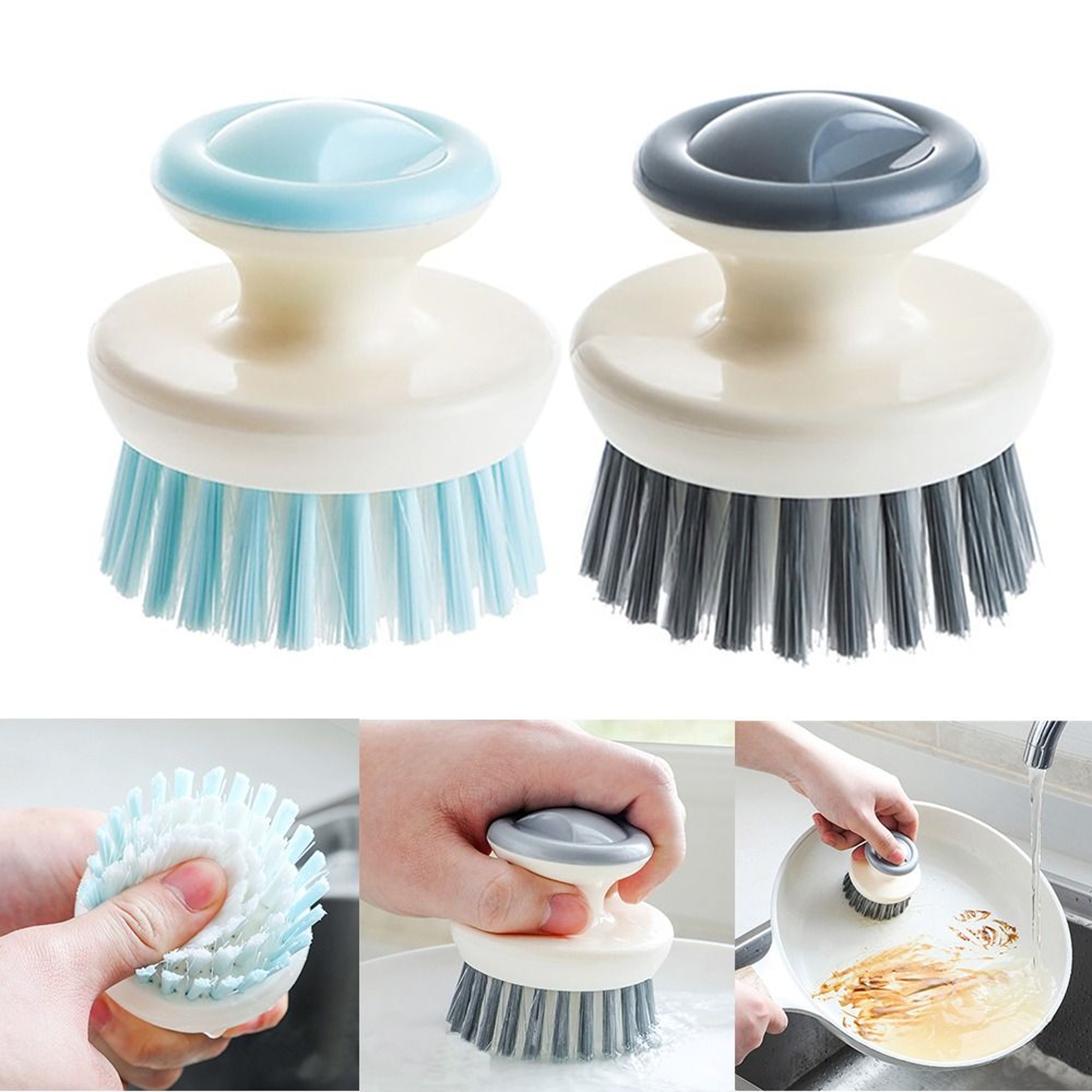 Multipurpose Dish Brush with Ergonomic Handle for Pots, Pans & Kitchen Cleaning – view 1