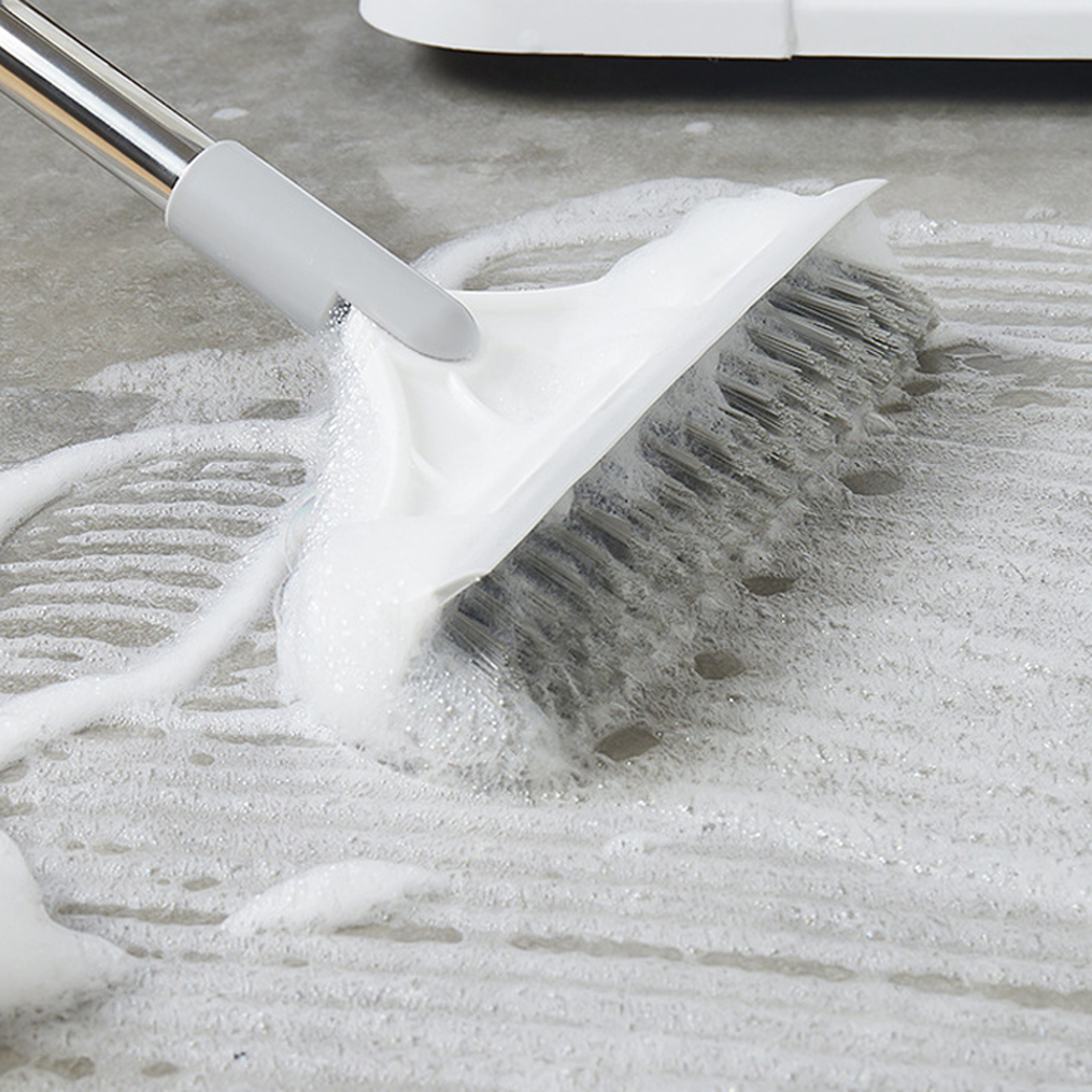 Floor Scrub Brush With Long Handle  Window Squeegee For Bathroom Kitchen Floor Cleaning 1
