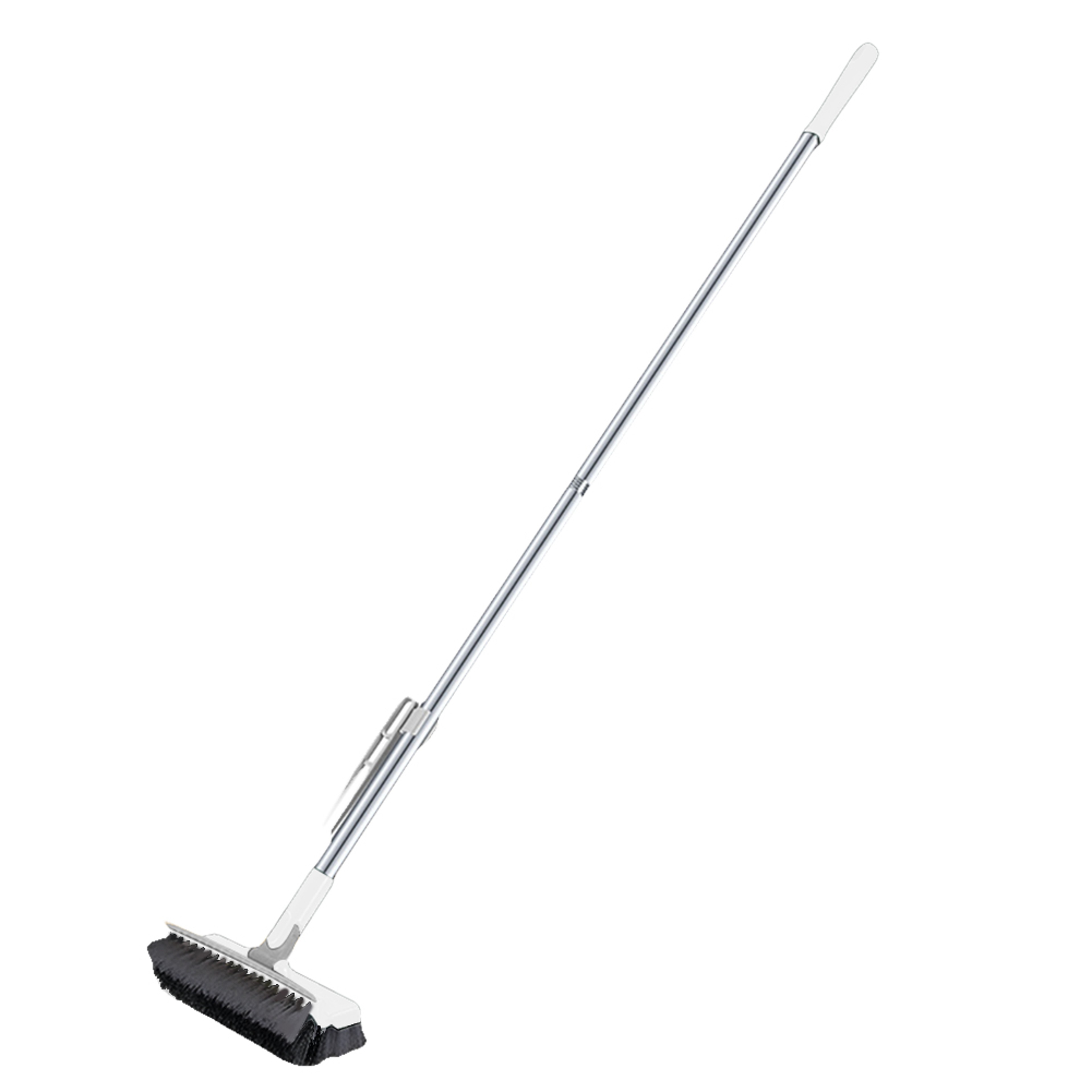 Floor Scrub Brush With Long Handle And Rotating Grout Cleaning Head 6