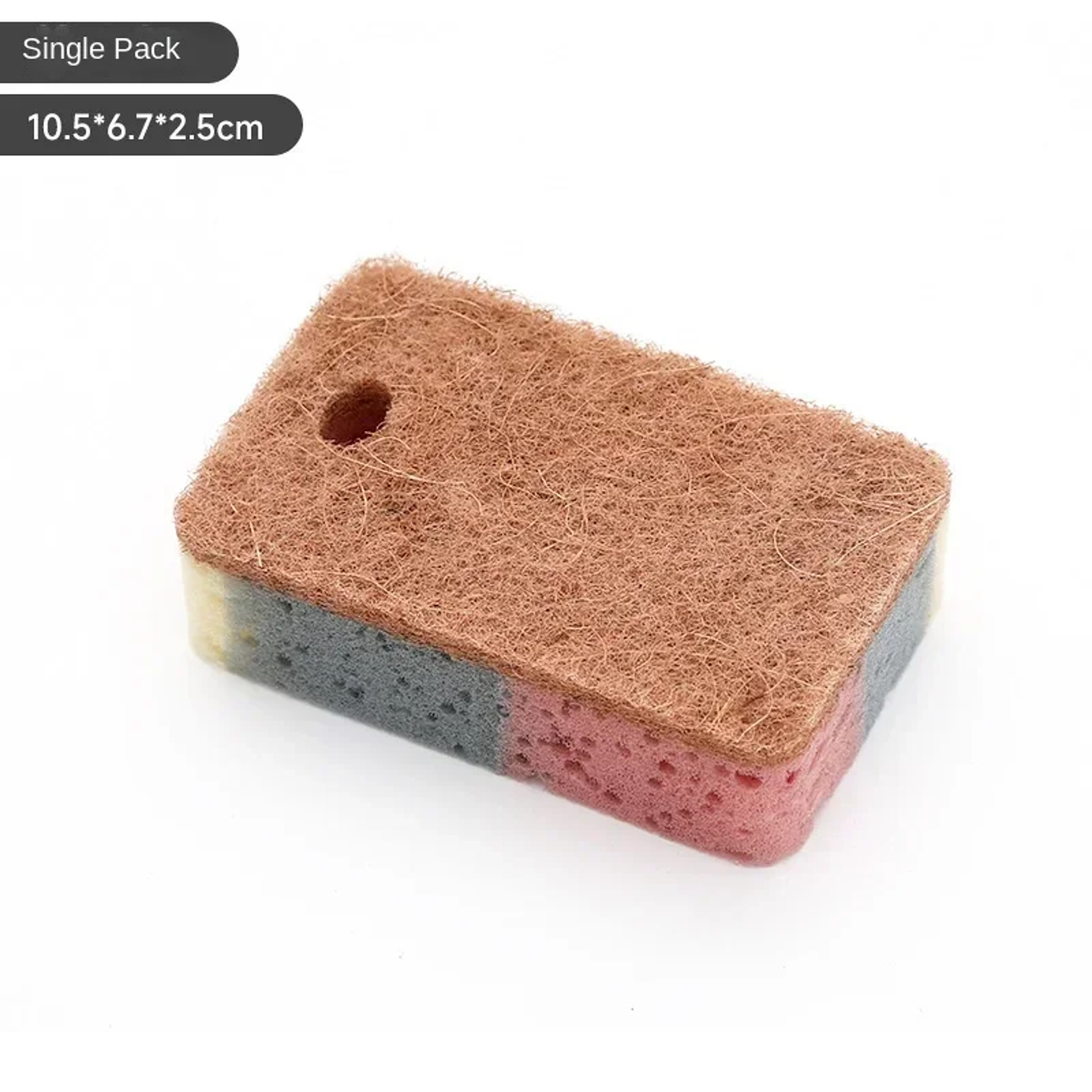 EcoClean Wood Pulp Sponge Reusable Dishwashing Sponge For ScratchFree Kitchen Cleaning 5