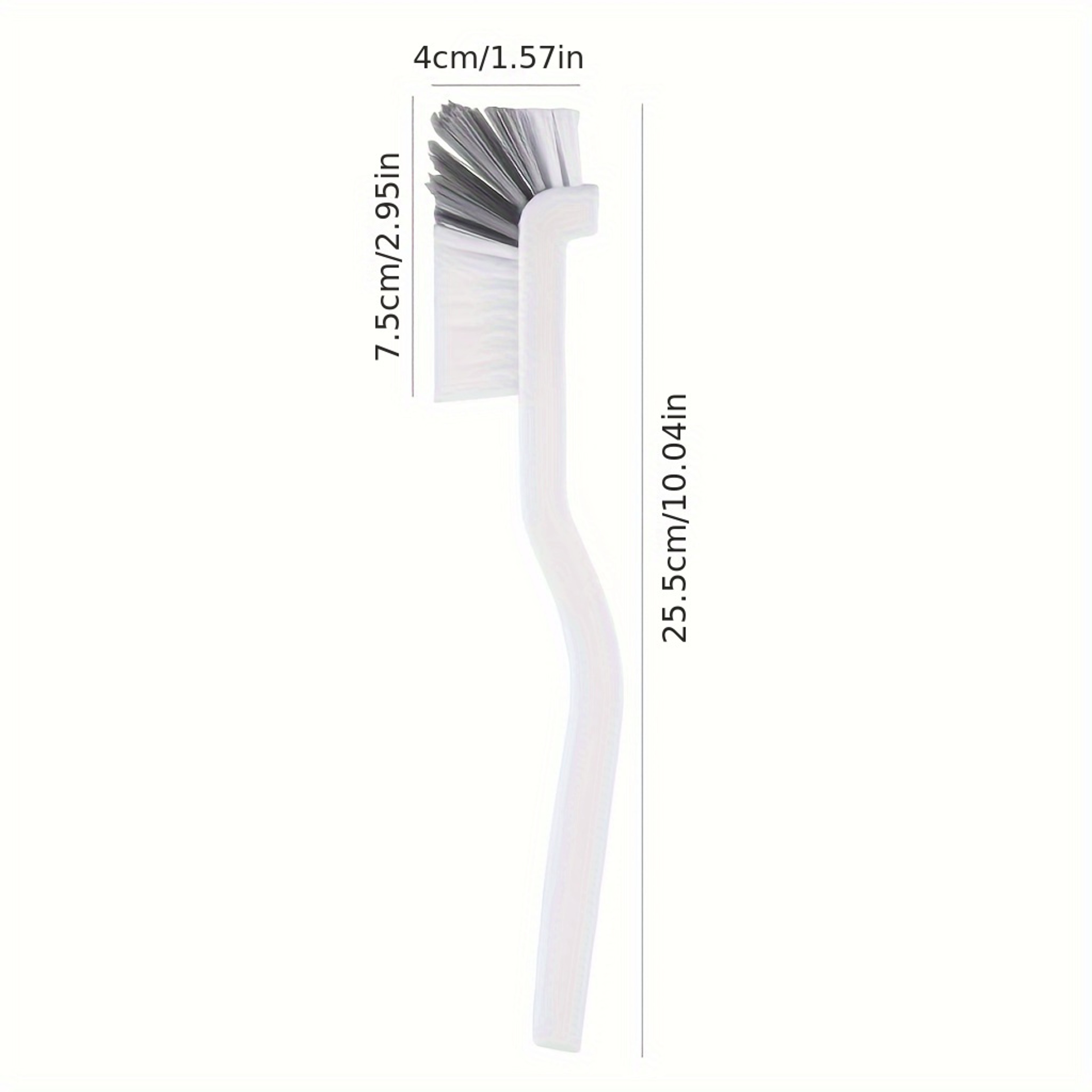 Heavy Duty Kitchen Scrub Brush with Long Handle & Stiff Bristles for Dishes, Sinks and Crevices – view 3
