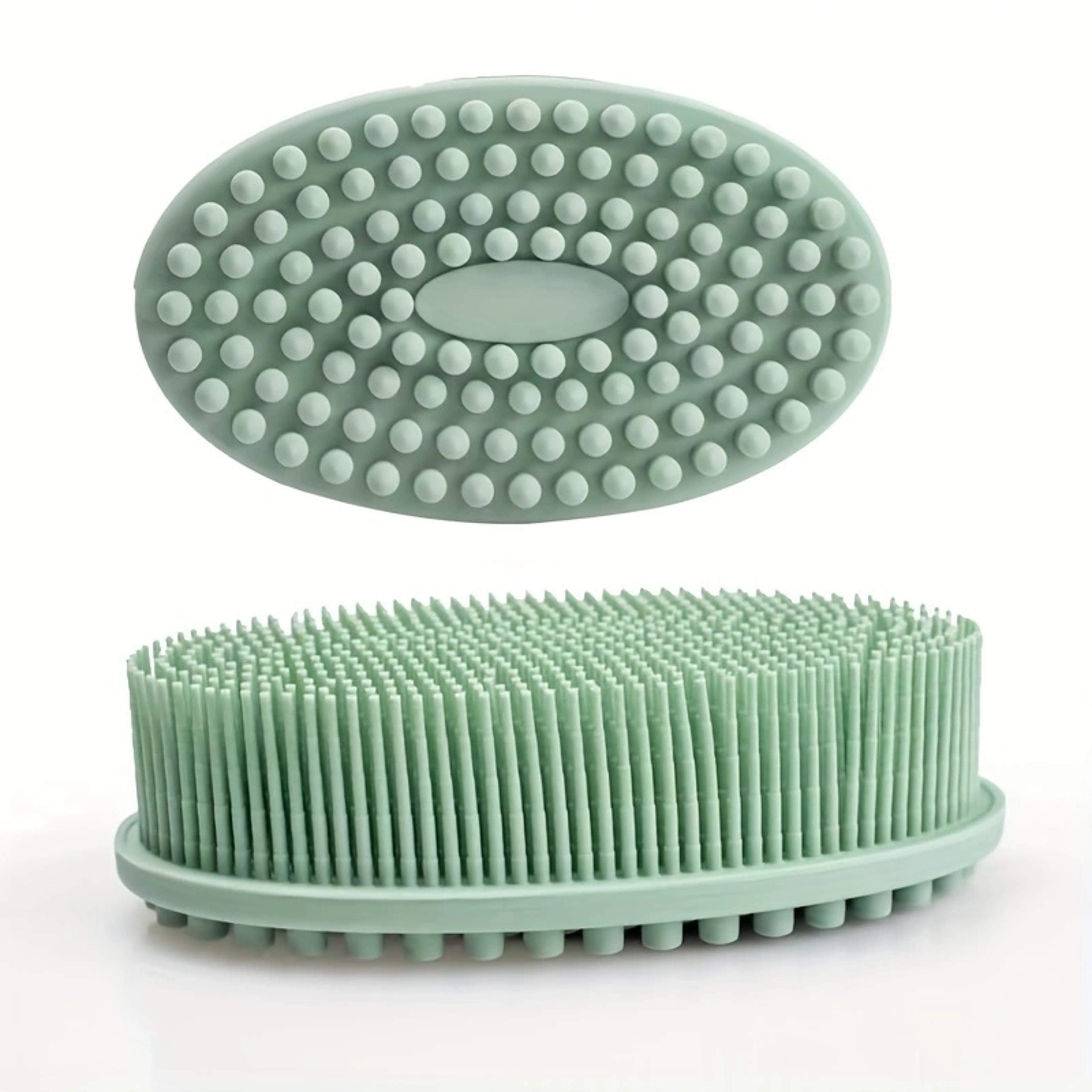 Silicone Body Scrubber & Scalp Massage Brush for Deep Cleansing and Gentle Exfoliation – view 9