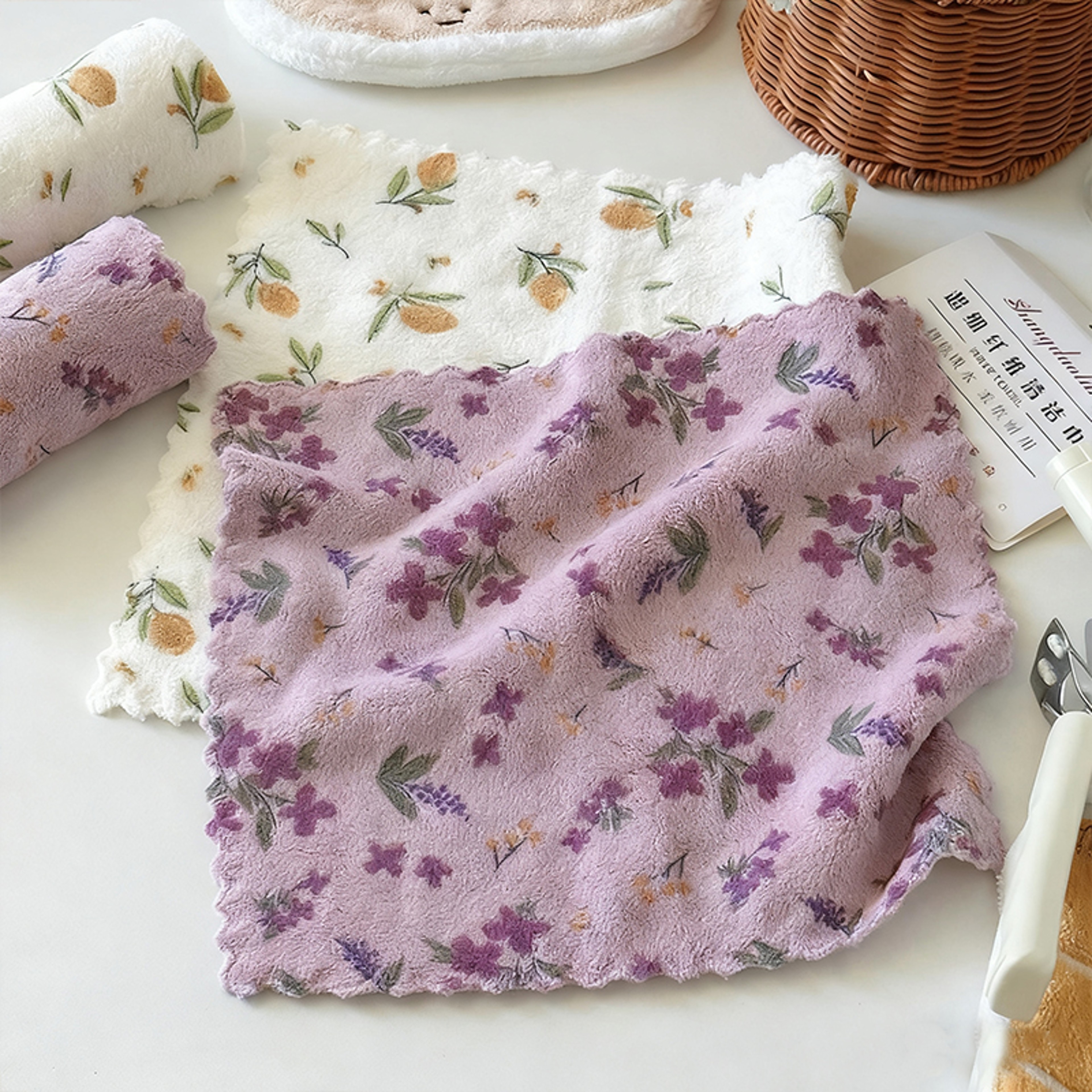 Ultra Absorbent Kitchen Dish Cloth Reusable Kitchen Towels for Fast Drying, Streak Free Cleaning – view 1