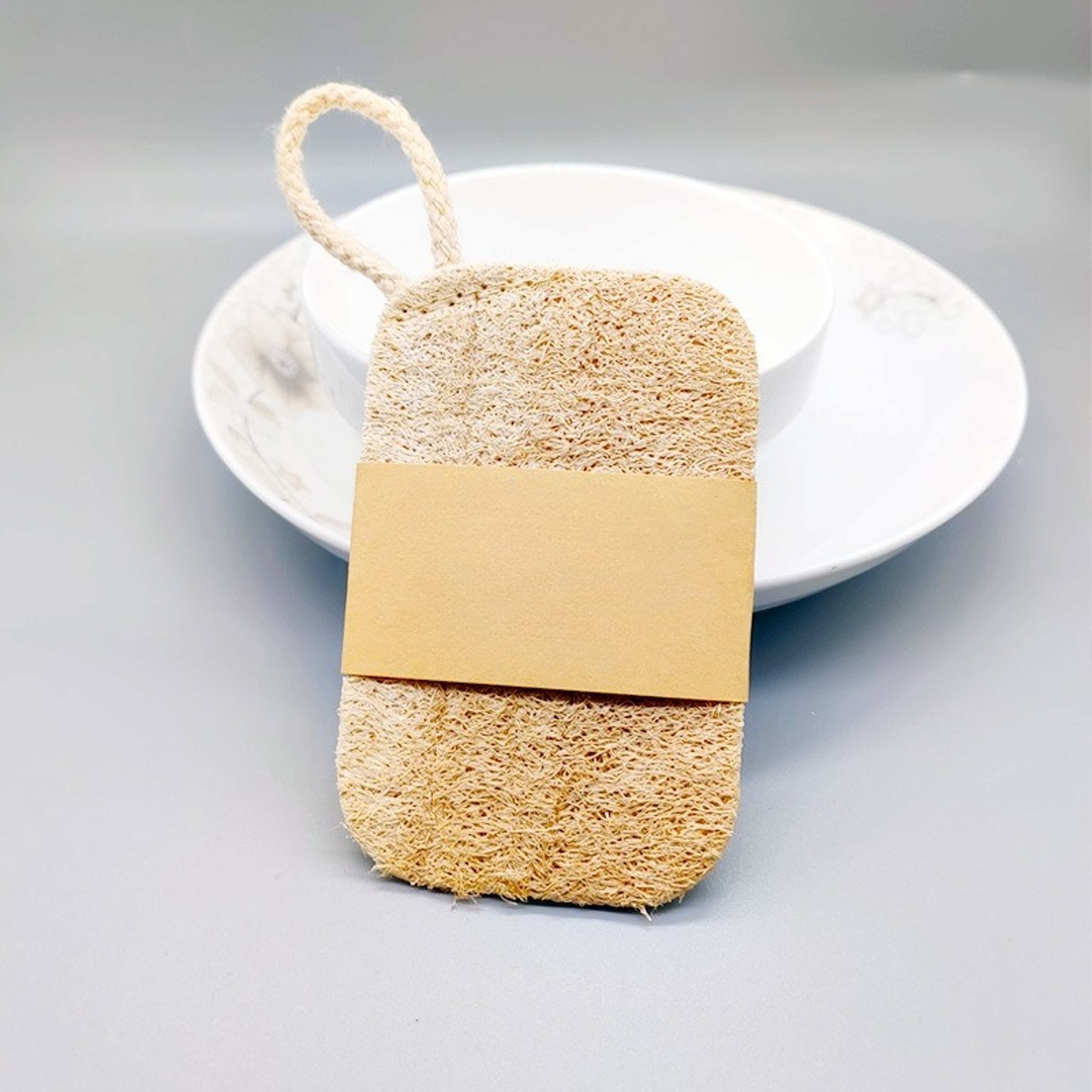 Natural Loofah Sponge Dish Scrubber Eco Friendly Kitchen Scrub Pad For Pots Pans  Dishes 6