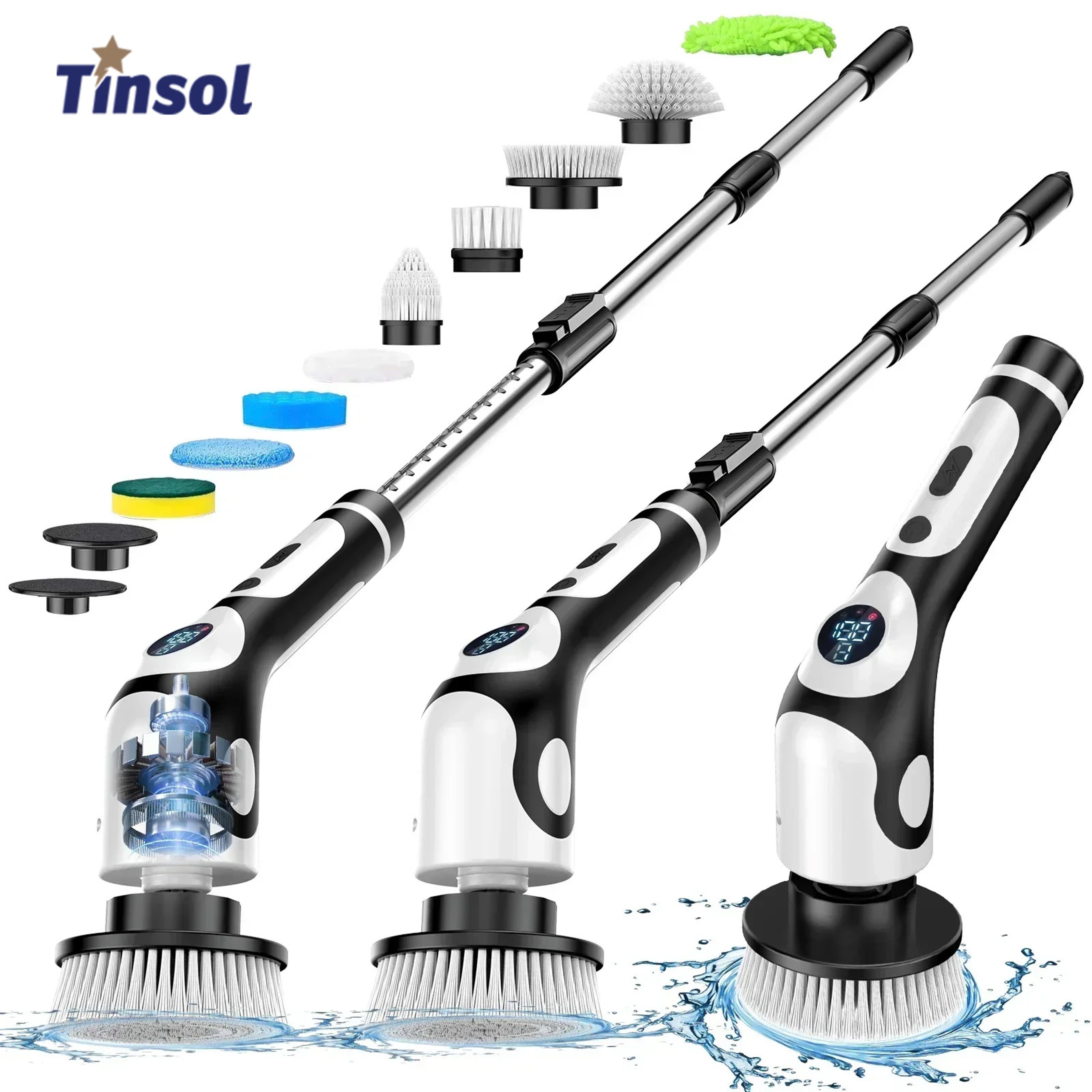 Electric Cleaning Brush Cordless Spin Scrubber for Kitchen & Home Cleaning – view 1