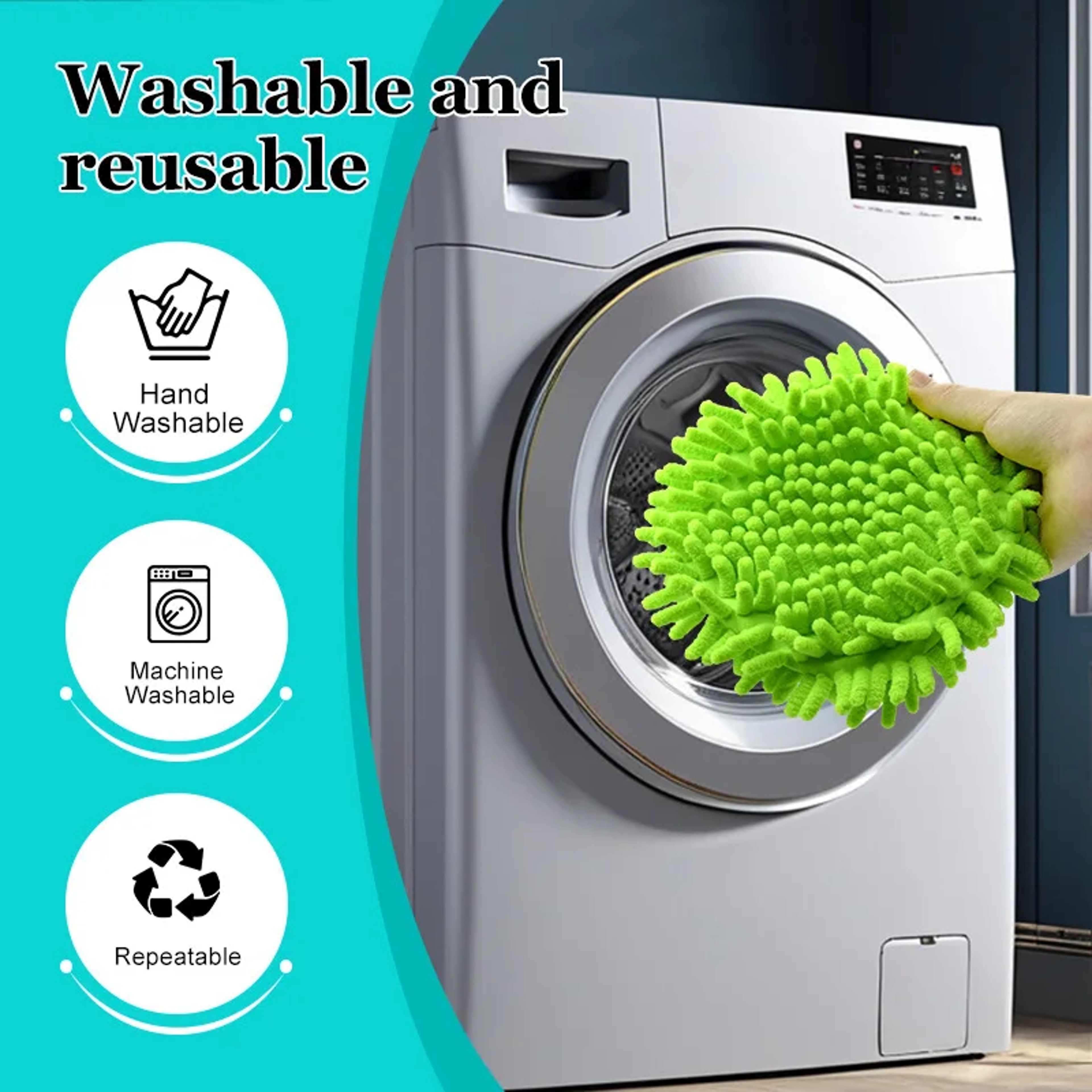 EasyClean Microfiber Mop Pads Replacement for EasyWring Spin Mop Dry & Wet Floor Cleaning – view 4