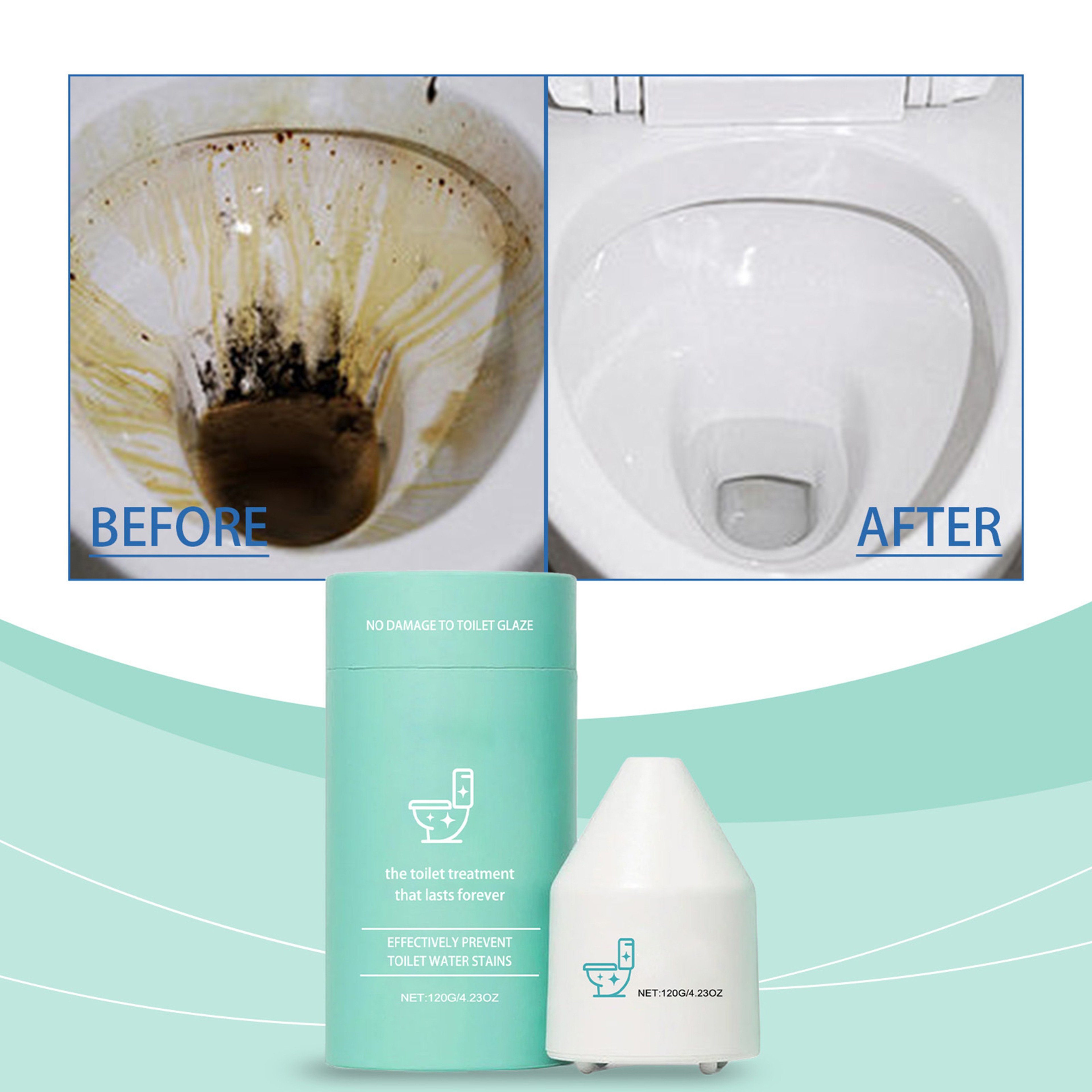 FreshFlush Toilet Tank Cleaning Tablets Automatic Drop In Toilet Tank Cleaner – view 3