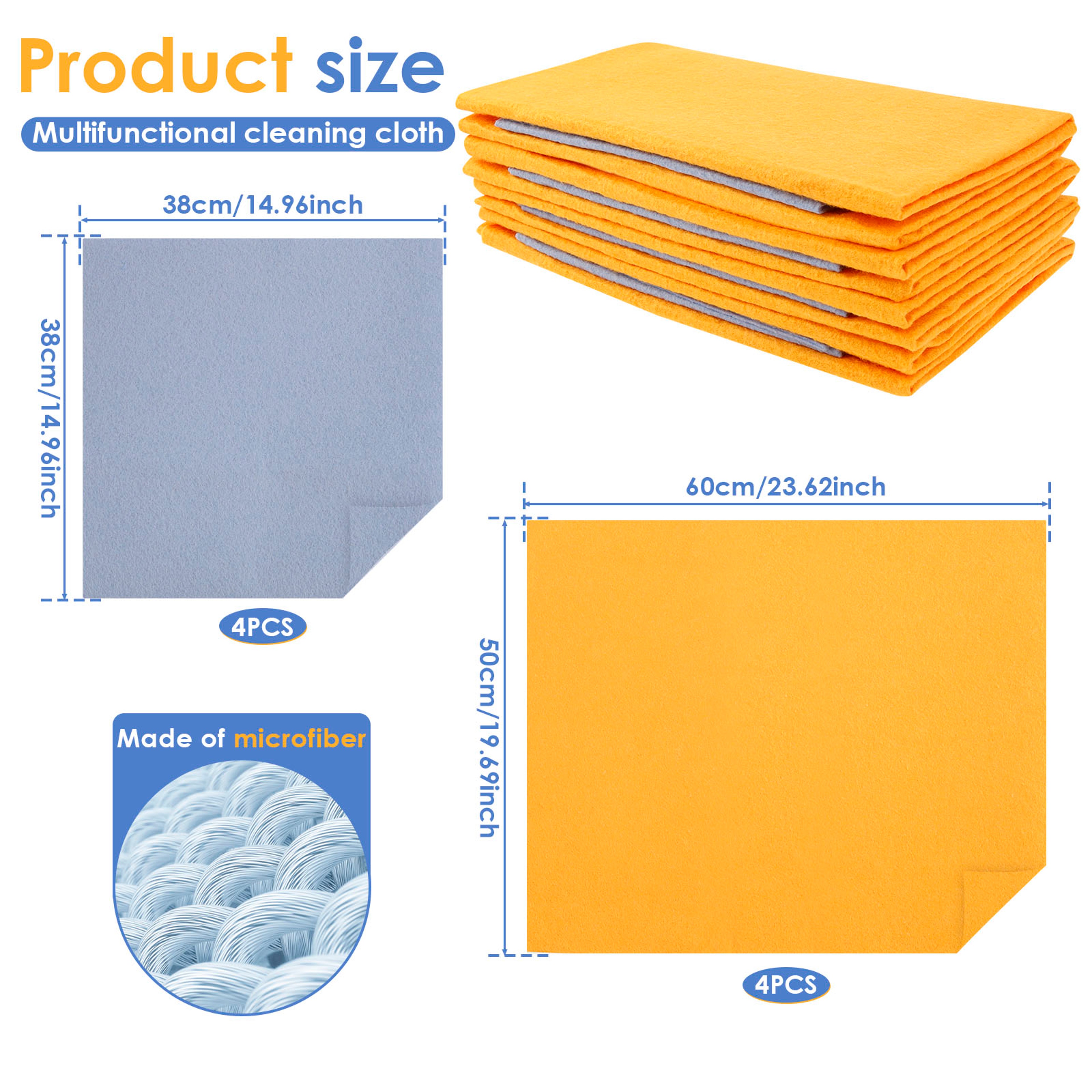 Ultra Absorbent Cleaning Cloths Reusable Shammy Towels For Kitchen Bathroom  Car Care 5