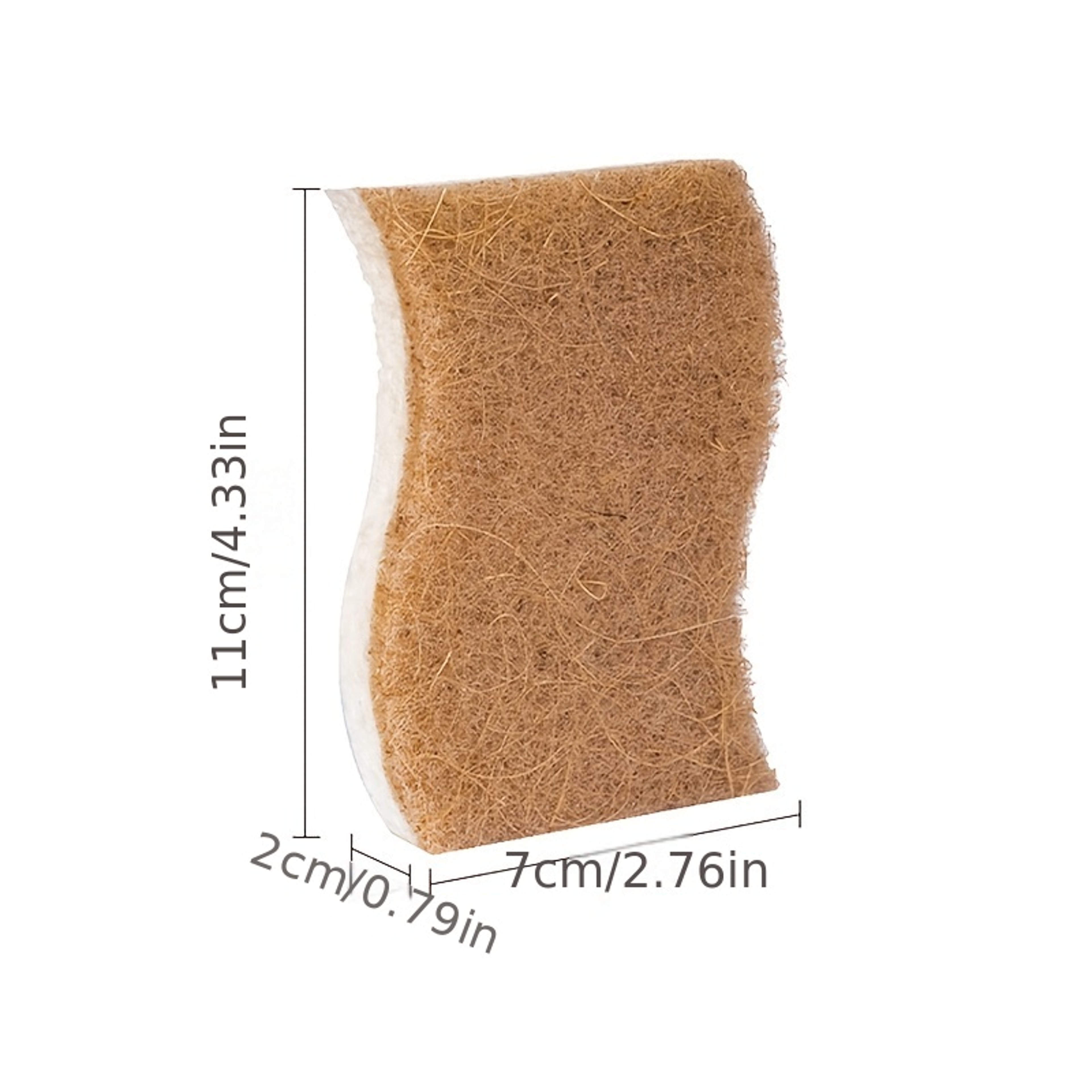 Natural Wood Pulp Dish Sponge Non Scratch Reusable Kitchen Cleaning Sponge Set 2