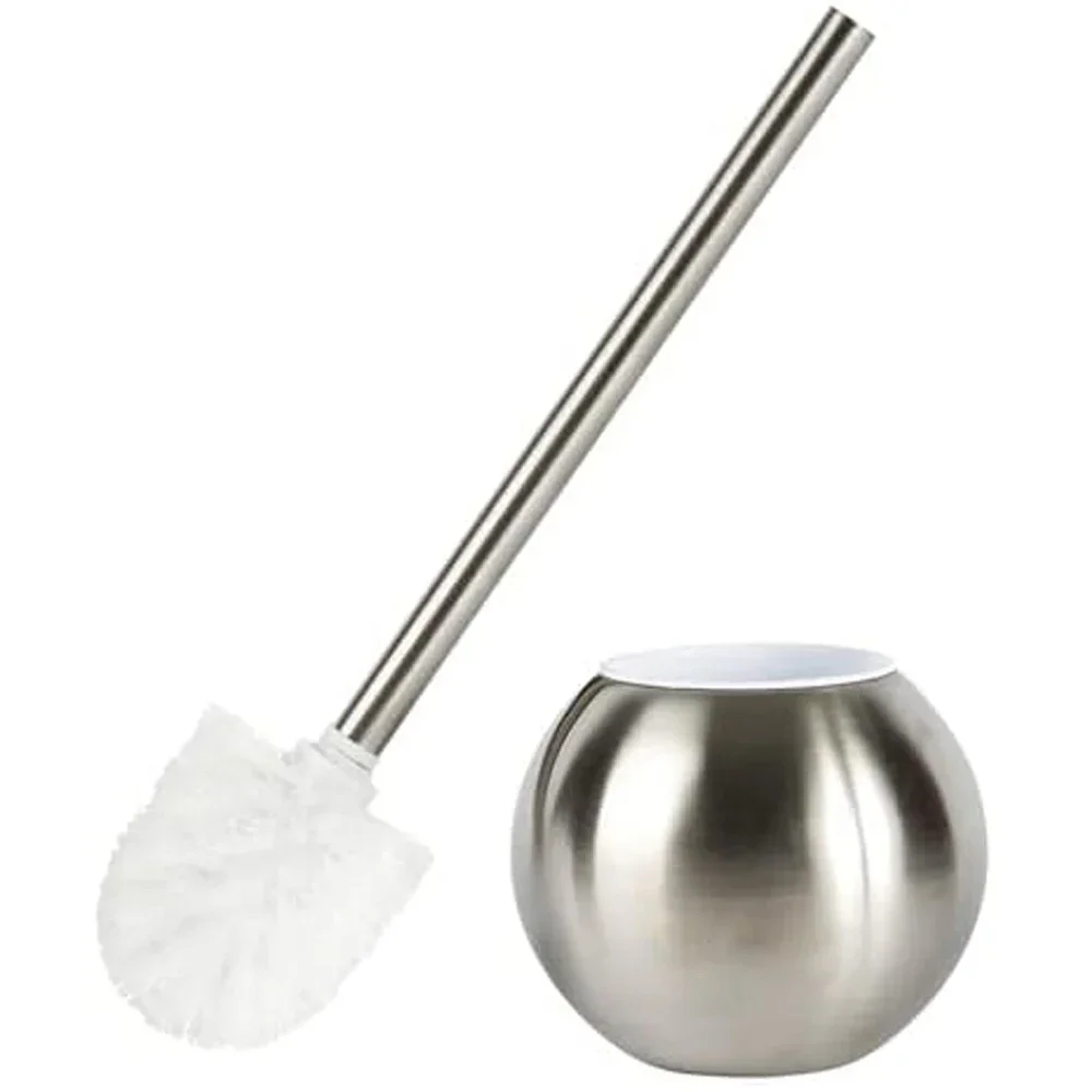 Premium Stainless Steel Toilet Brush and Holder Set with Ergonomic Handle for Modern Bathrooms – view 1