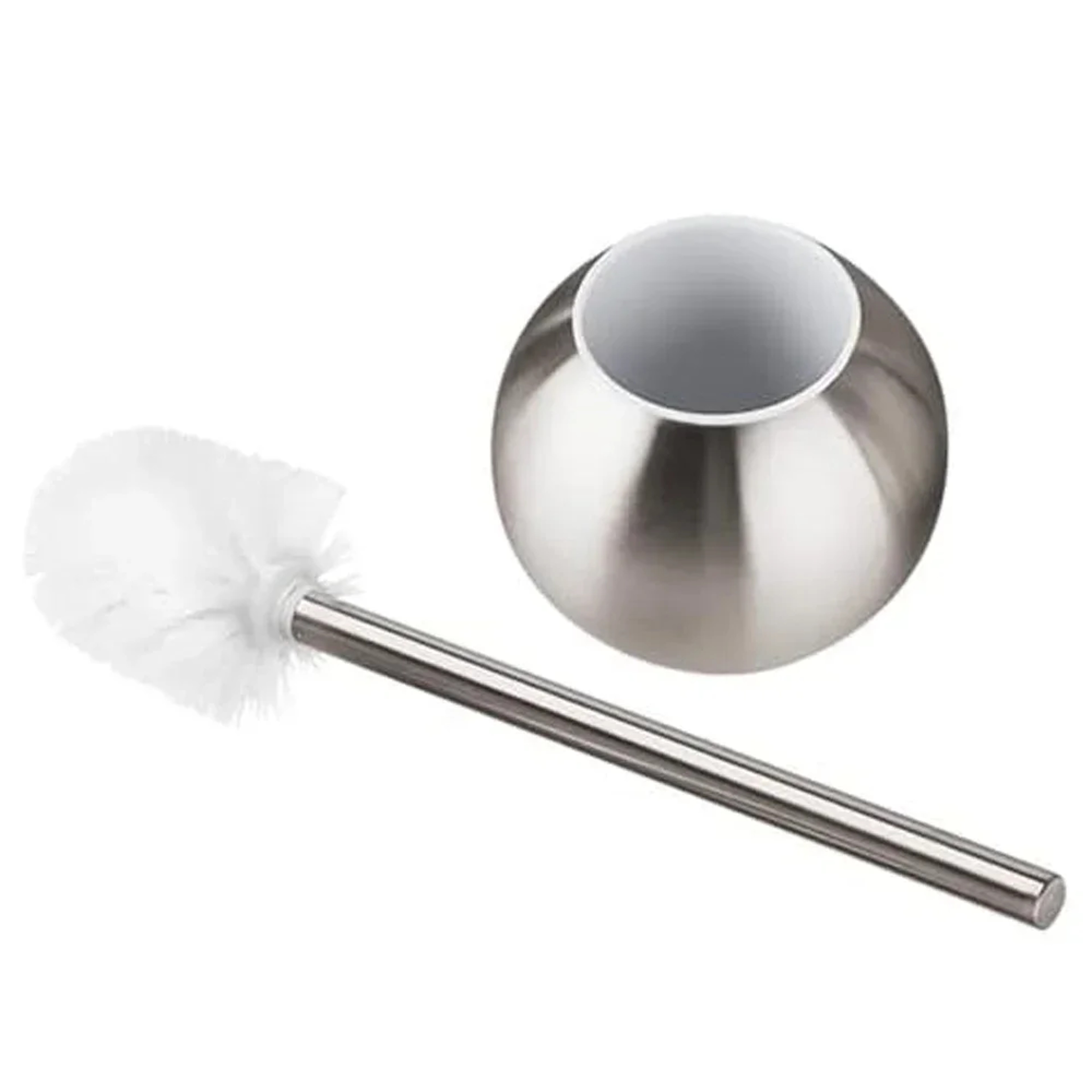 Premium Stainless Steel Toilet Brush and Holder Set with Ergonomic Handle for Modern Bathrooms – view 3