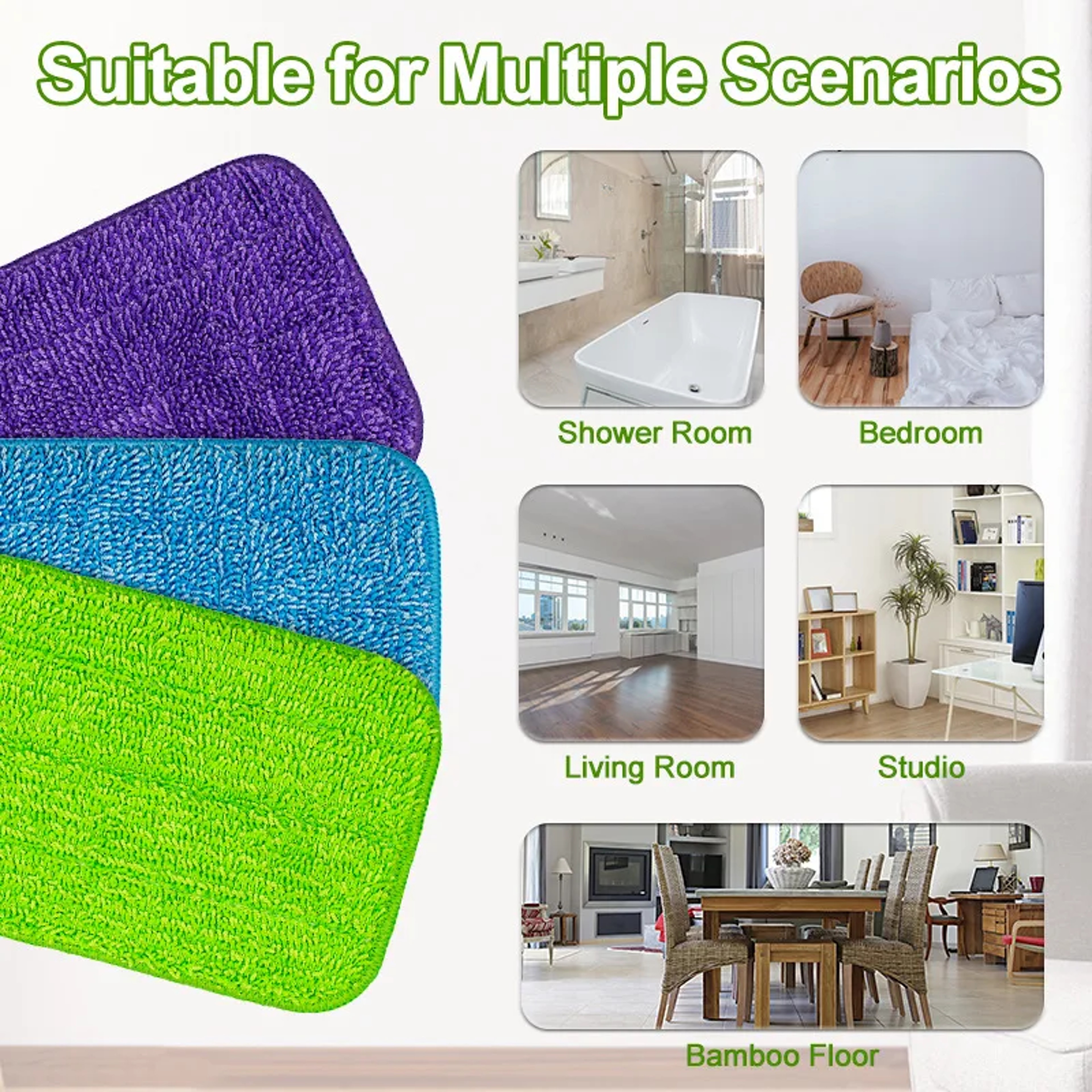 Reusable Microfiber Mop Pads for Swiffer WetJet Washable Wet Dry Mop Refills Pack – view 4