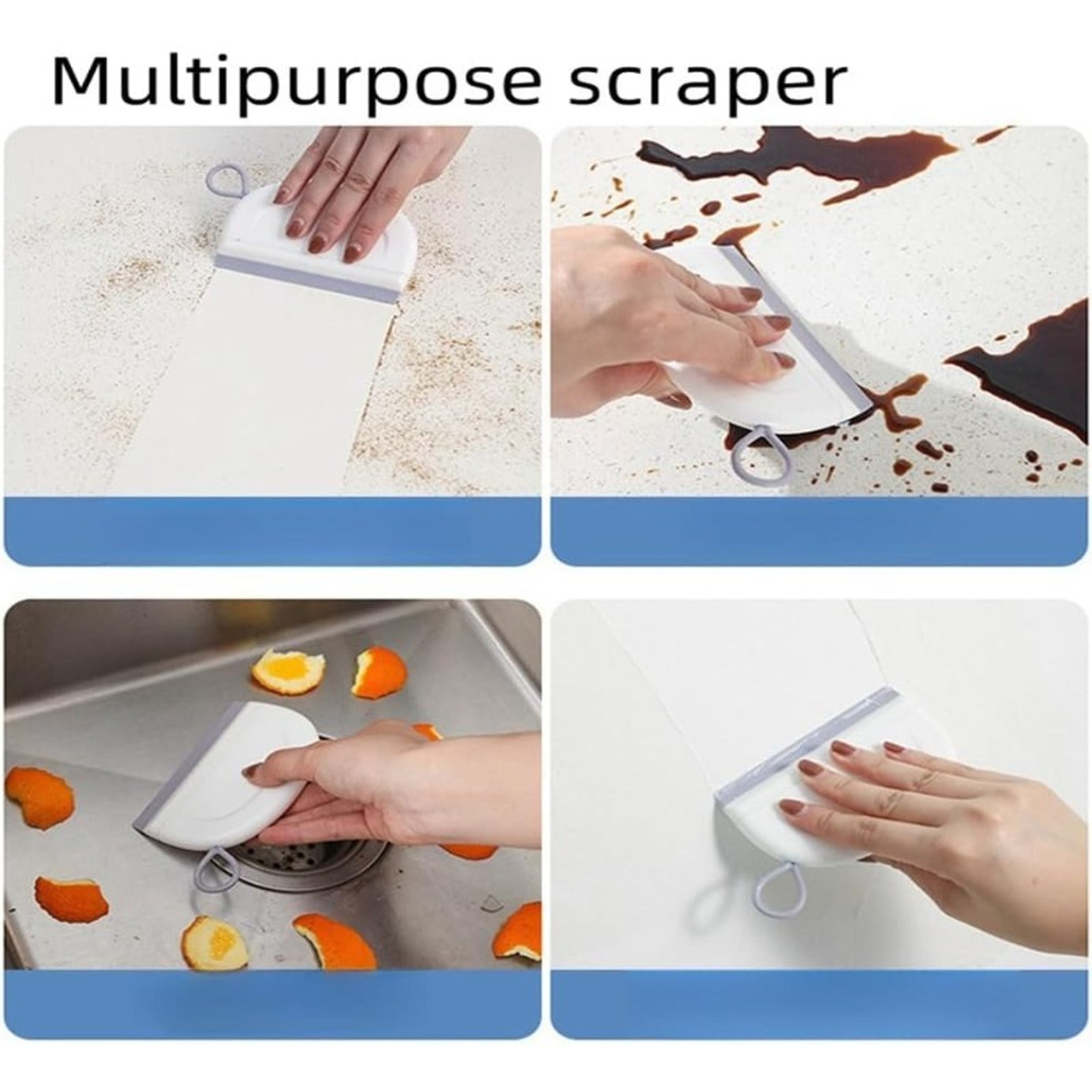 Mini Multi Surface Shower Squeegee Glass Cleaner for Bathroom Tiles, Mirrors & Countertops – view 4