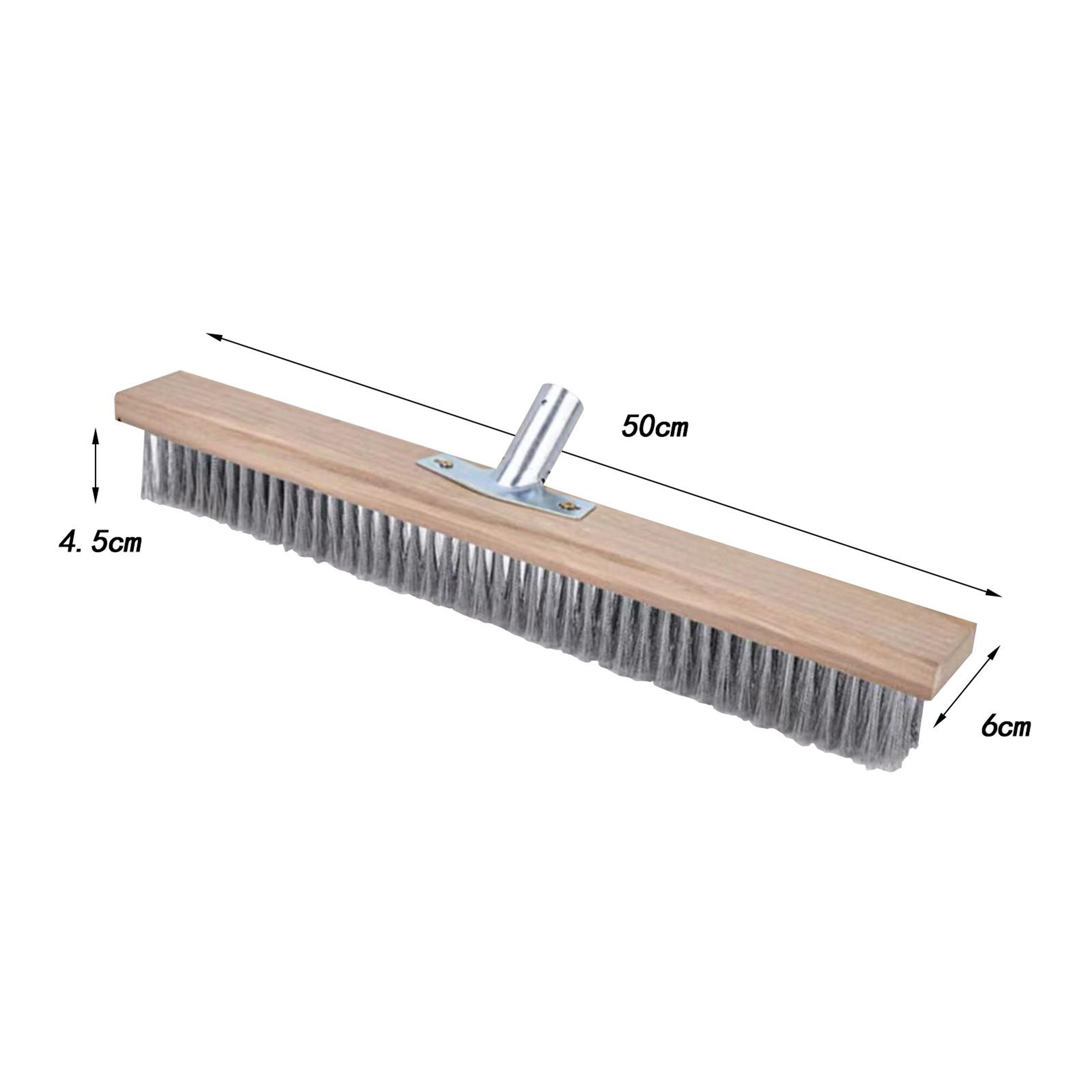 Heavy Duty Stainless Steel Wire Brush Floor Scrub Brush for Pool, Deck & Concrete Cleaning – view 6