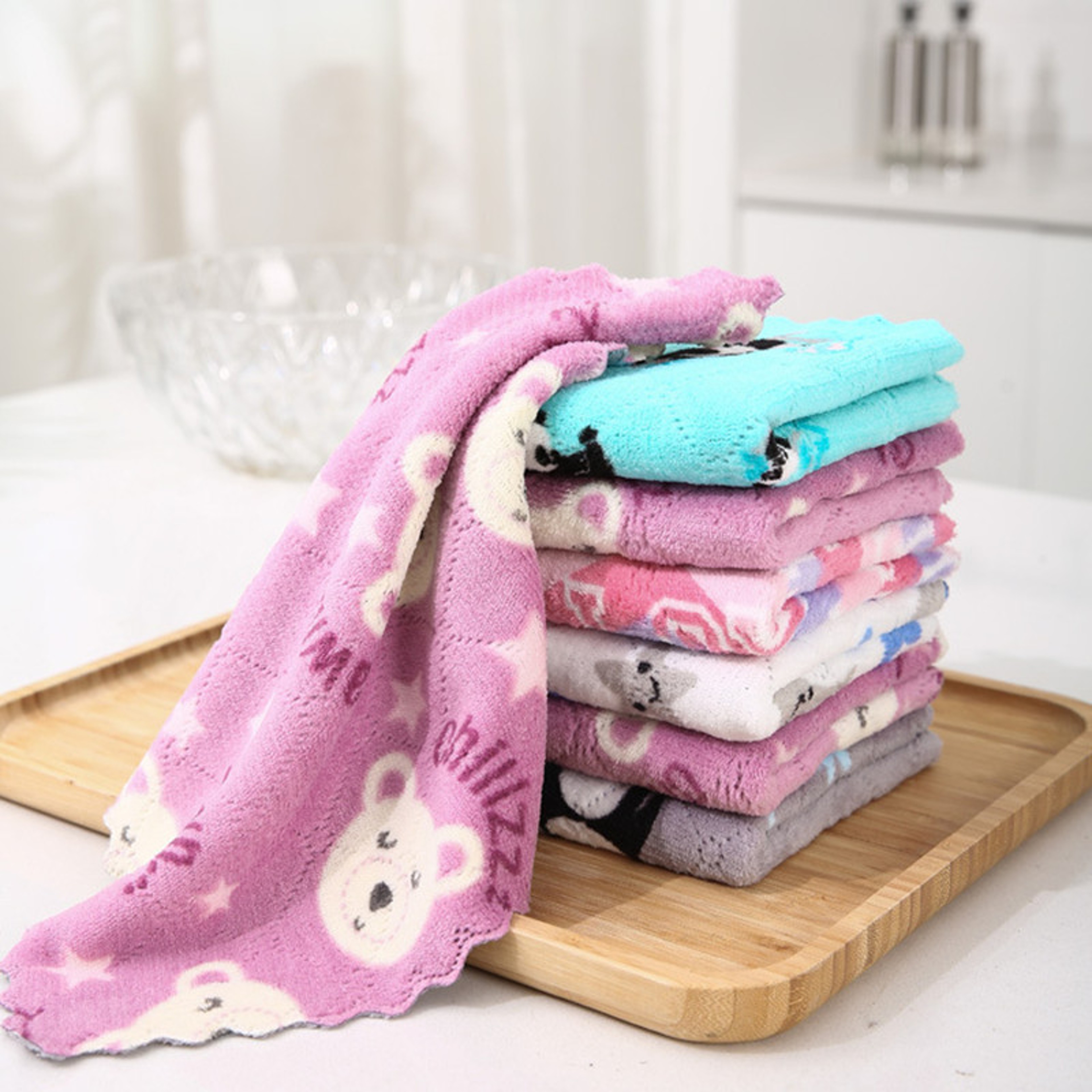 Ultra Absorbent Microfiber Cleaning Cloth Kitchen Towel Set for Streak Free Everyday Cleaning – view 4