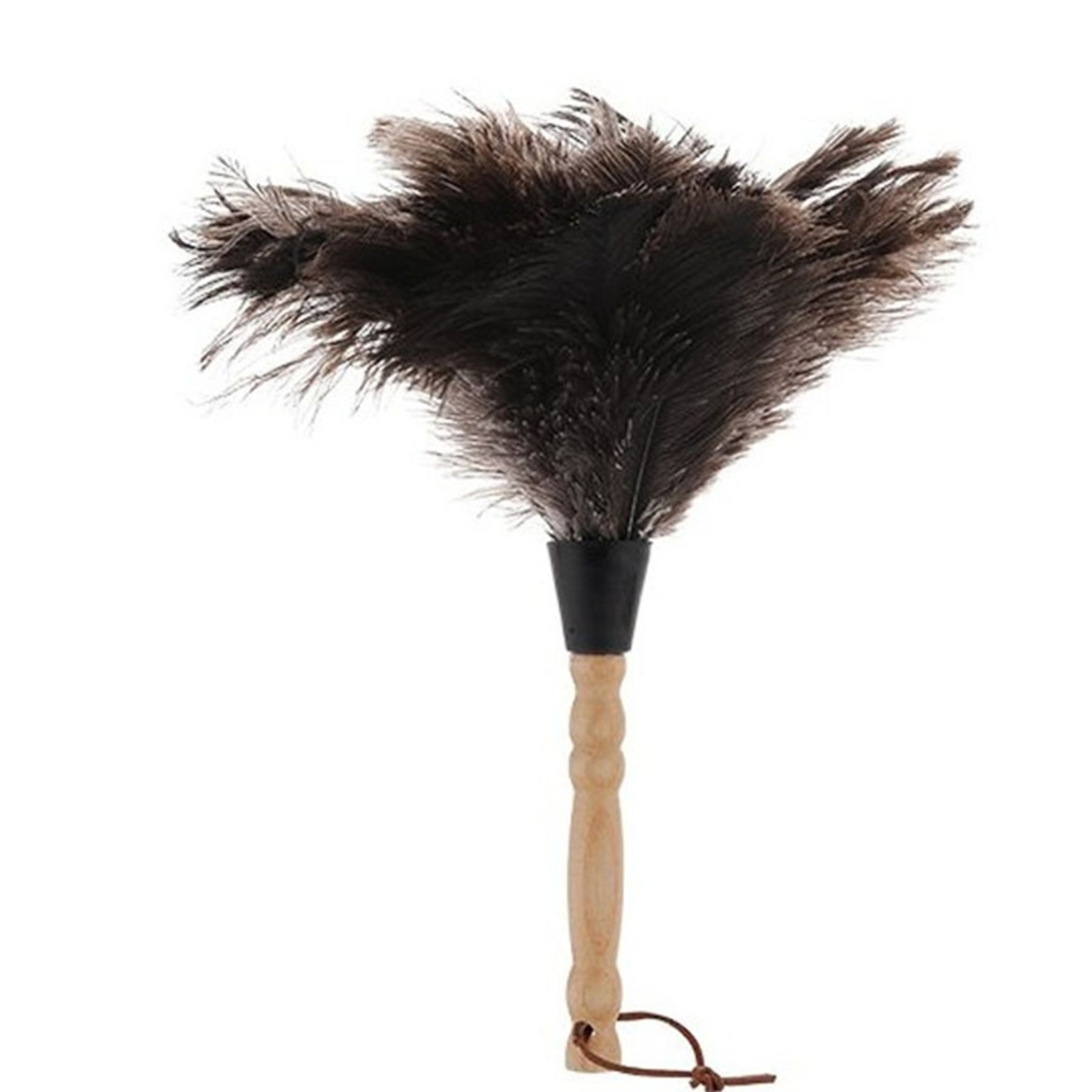 Premium Ostrich Feather Duster with Wooden Handle Reusable Car Duster for Home & Auto Cleaning – view 3