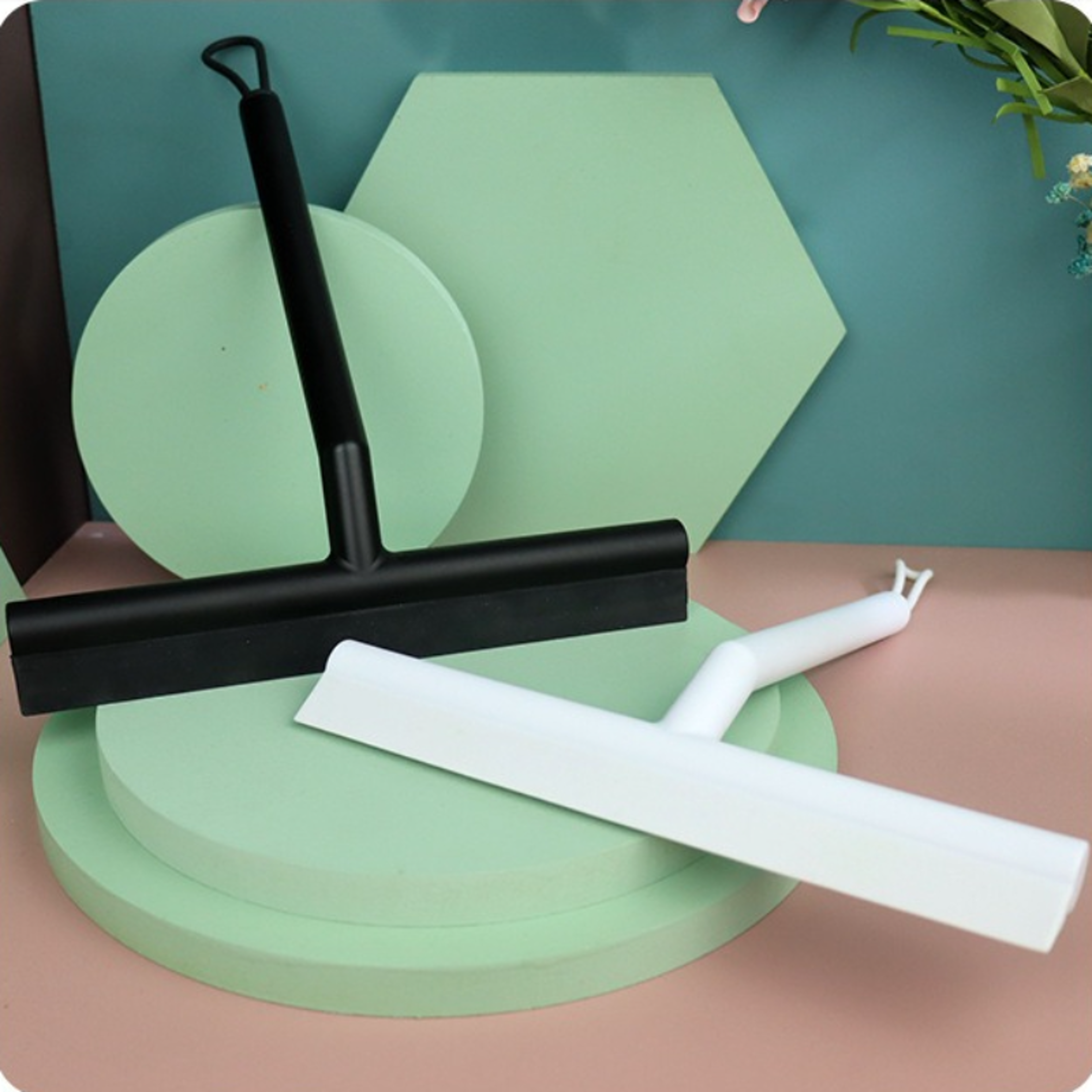 Streak Free Silicone Squeegee For Shower Glass Mirrors  Windows 4