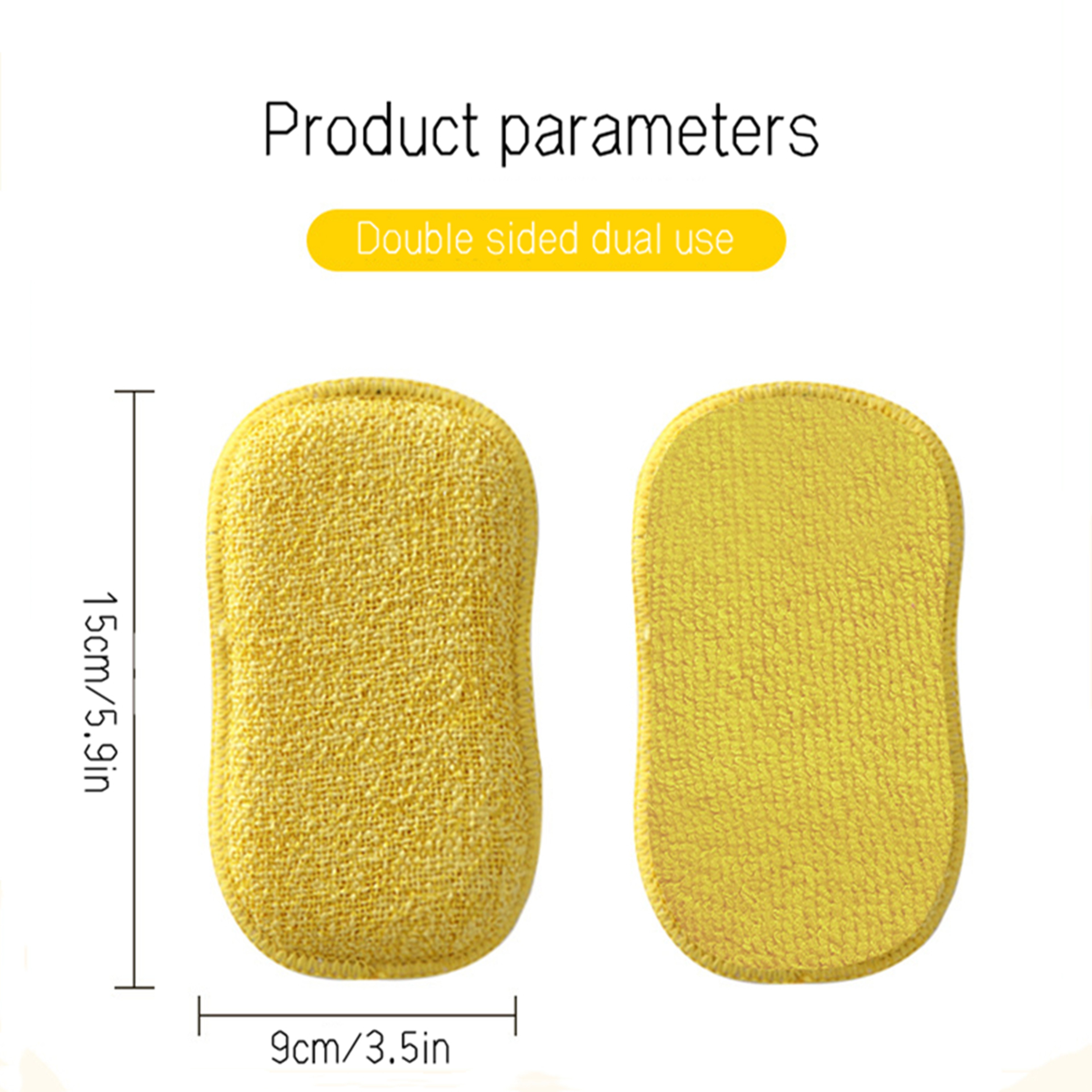 Dishwashing Sponge Set Double-Sided Microfiber Sponge for Non Scratch Kitchen Cleaning – view 6