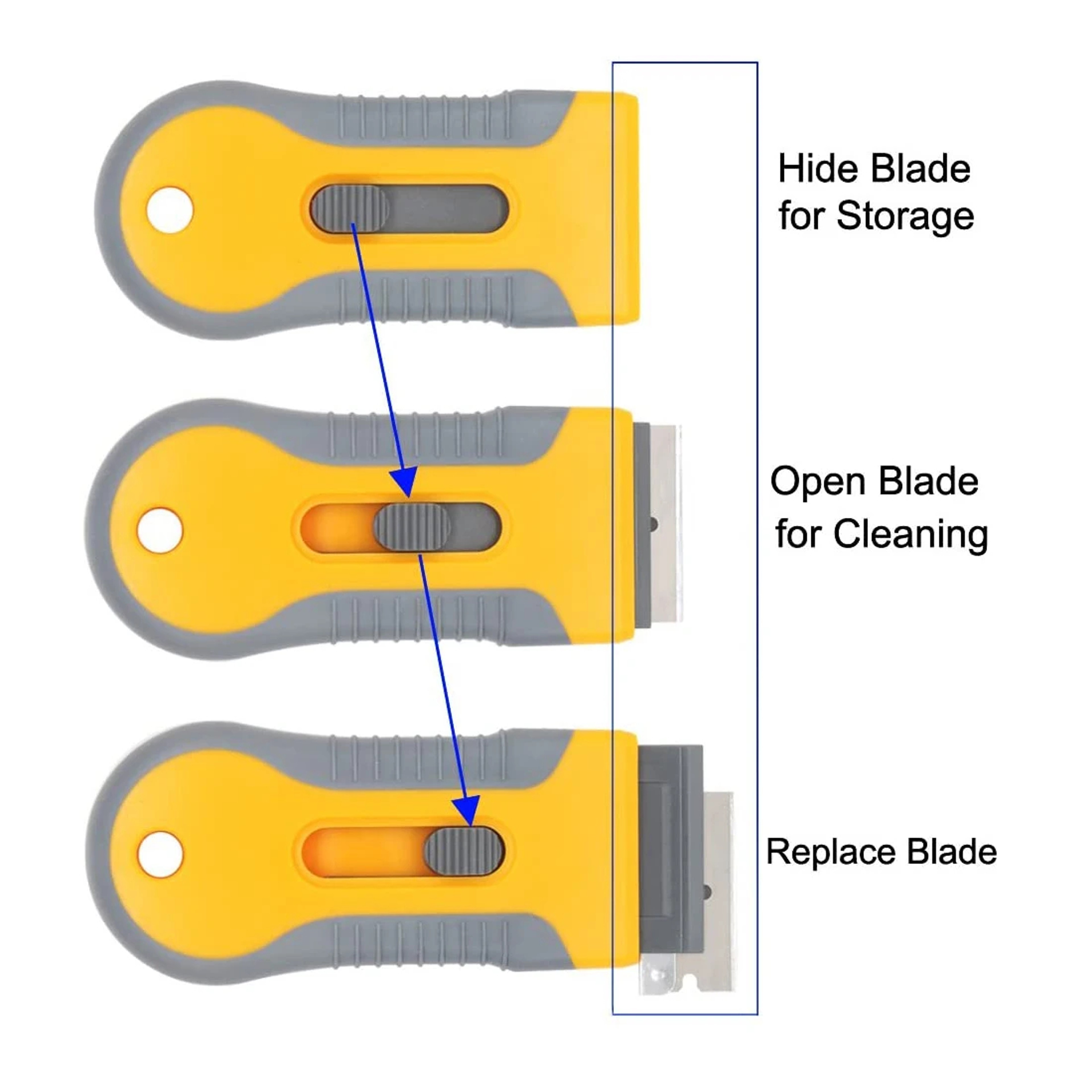 Multi Purpose Glass Scraper Tool for Windows, Car Glass, Stickers & Ceramic Cooktops – view 5