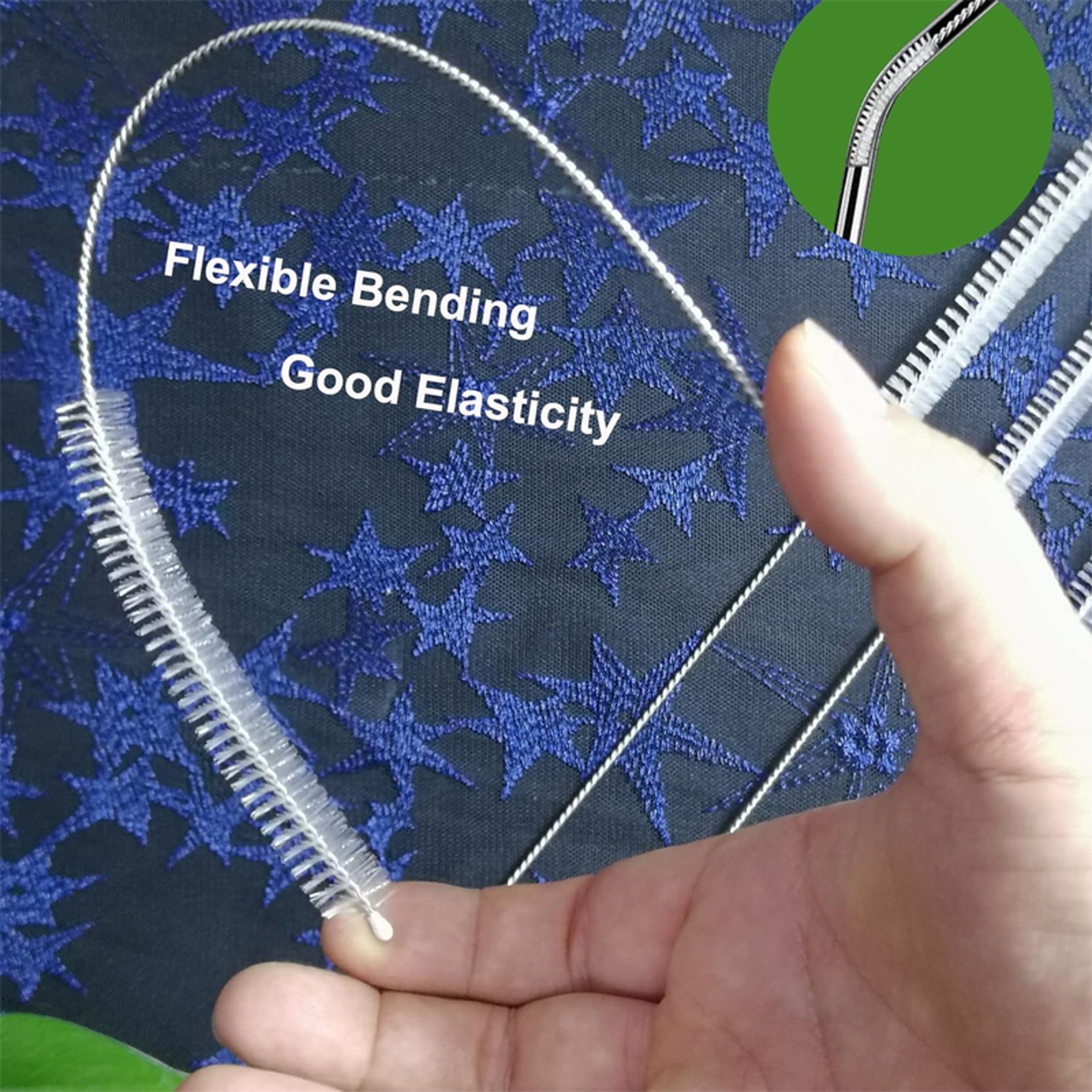 Extra Long Straw Cleaning Brush for Reusable Straws and Water Bottles – view 4