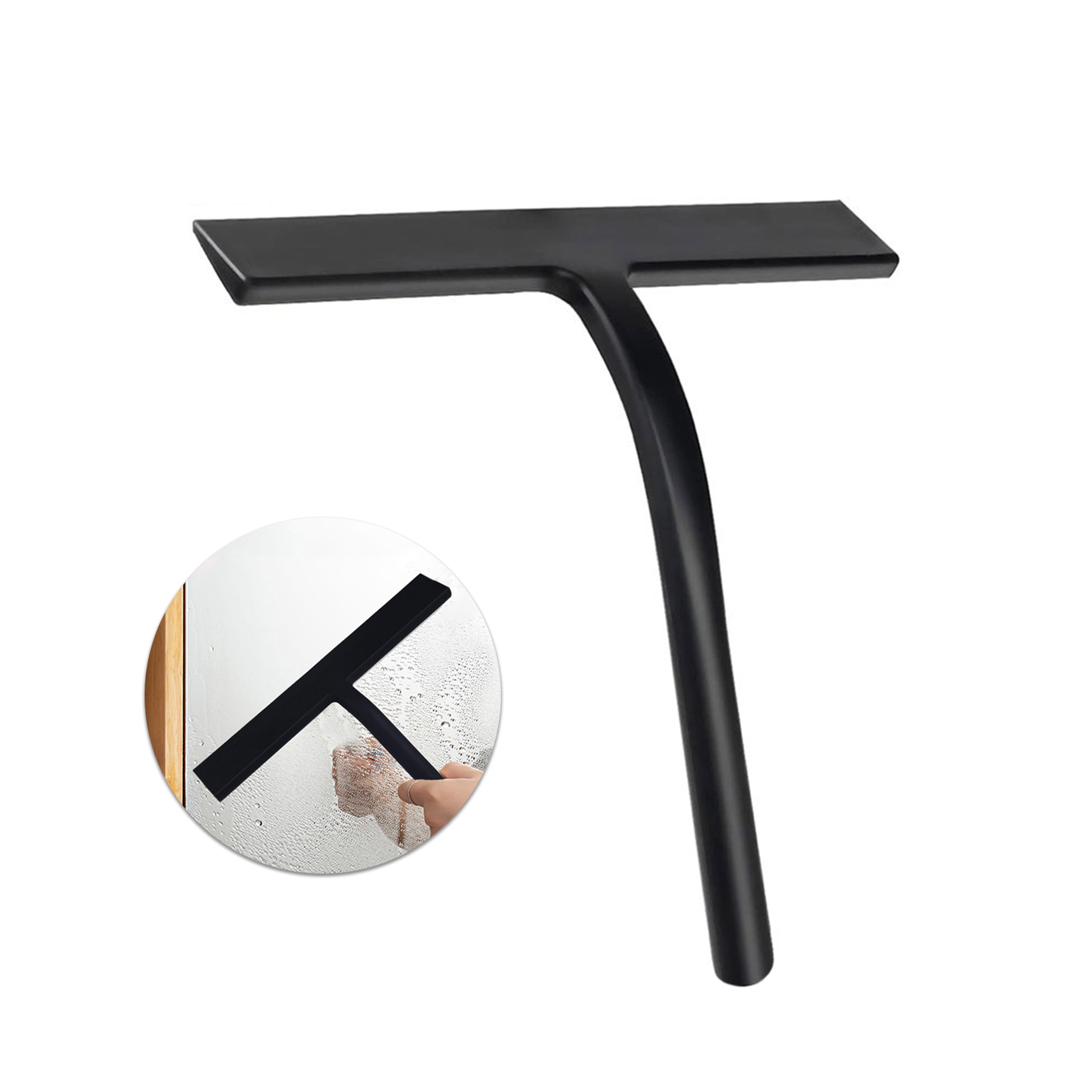 CrystalClear Silicone Shower Squeegee for Glass, Mirrors & Car Windows with Ergonomic Handle – view 7