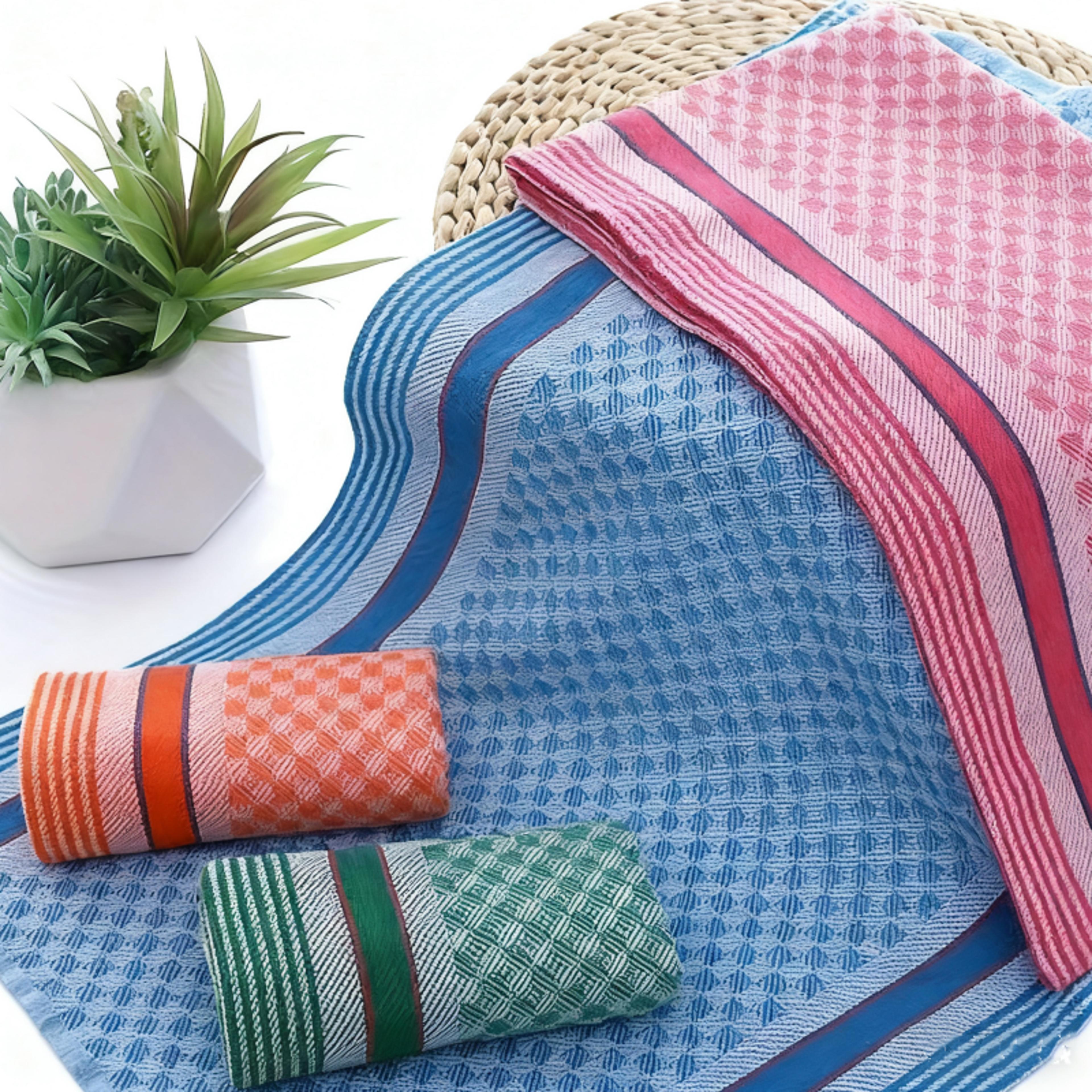 Pack Kitchen Towels Absorbent Polyester Cotton Dishwashing Cloths for Everyday Cleaning – view 2