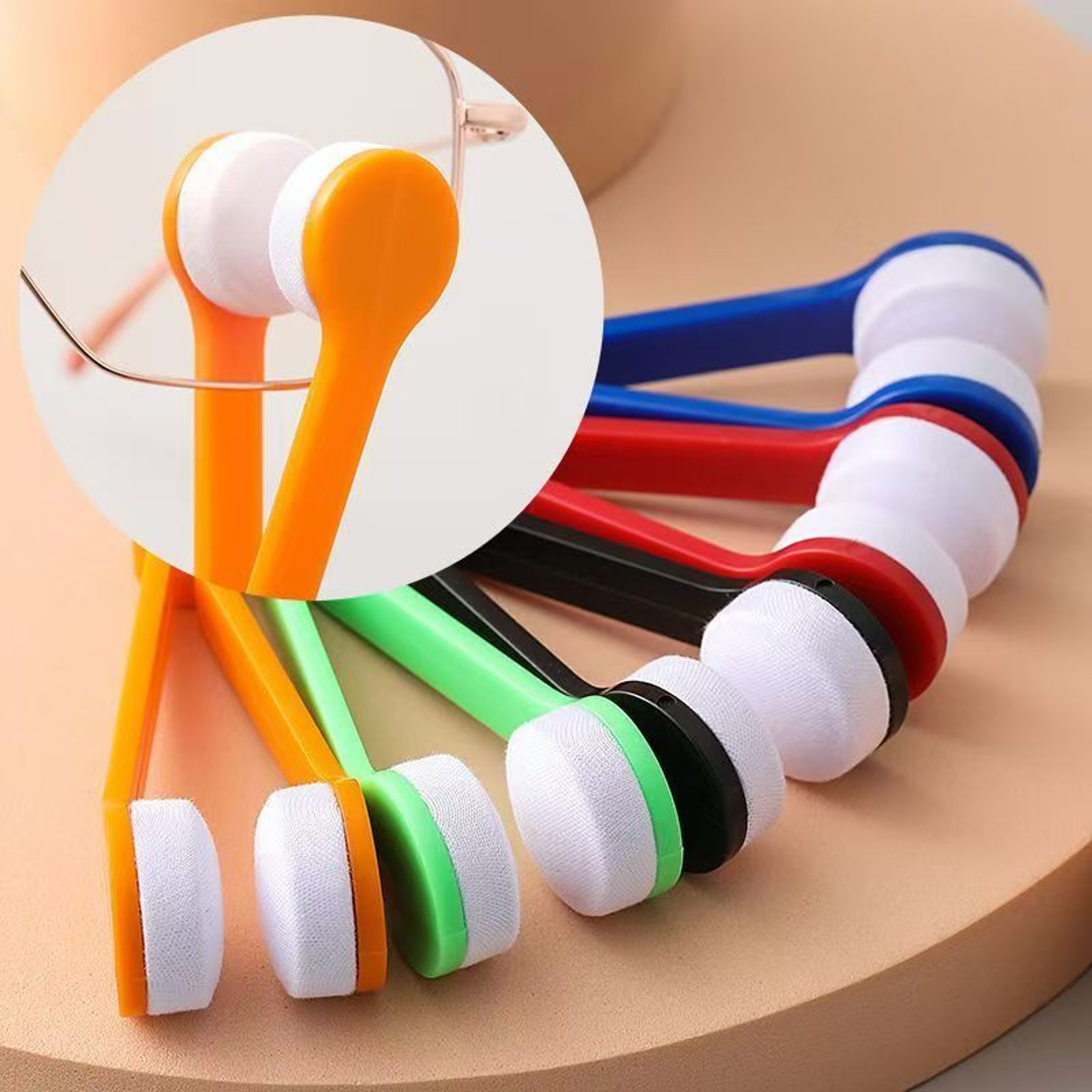 Portable Glasses Cleaner Microfiber Brush for Eyeglasses & Sunglasses – view 1