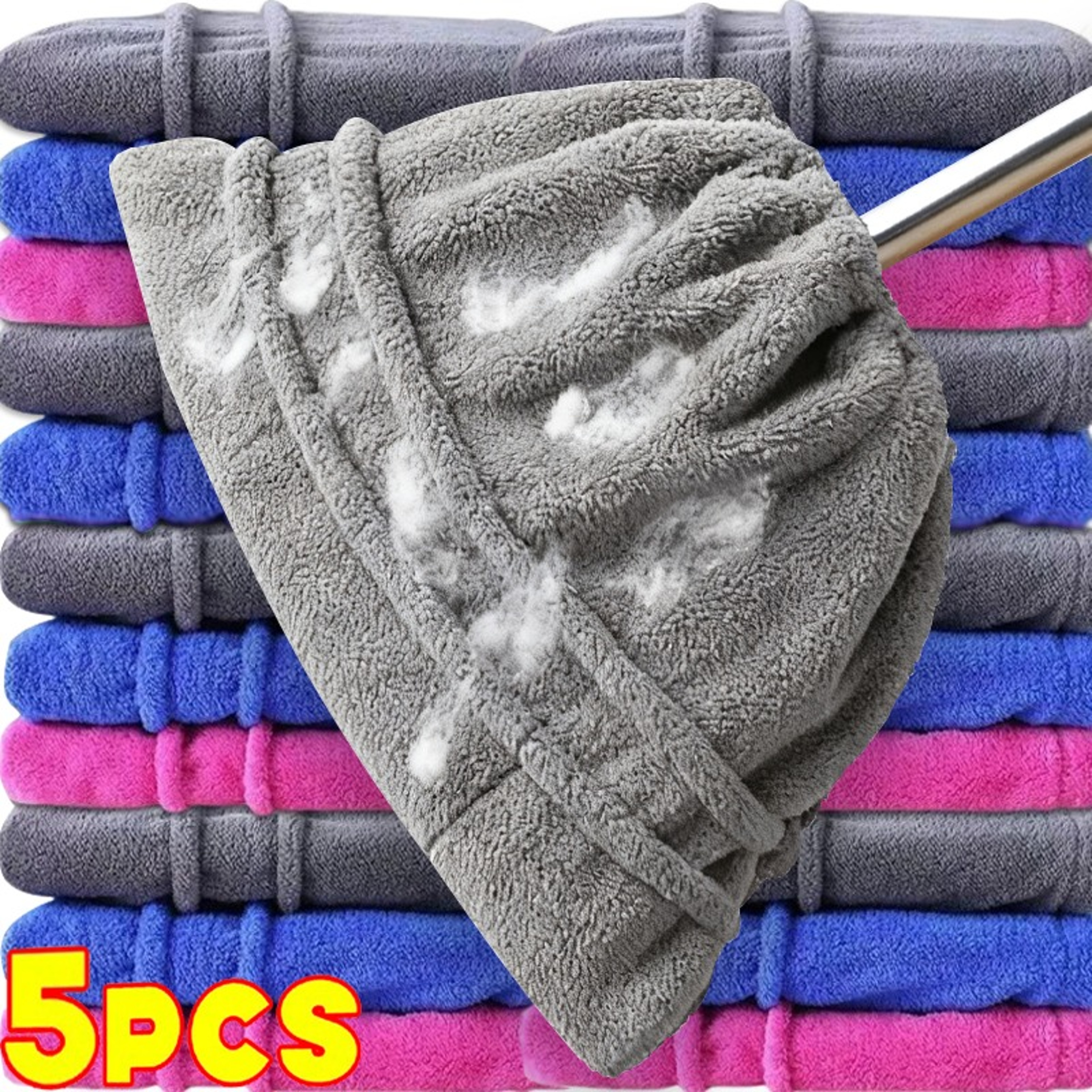 Reusable Microfiber Mop Cover Washable Broom Cloth for Efficient Floor Cleaning – view 1