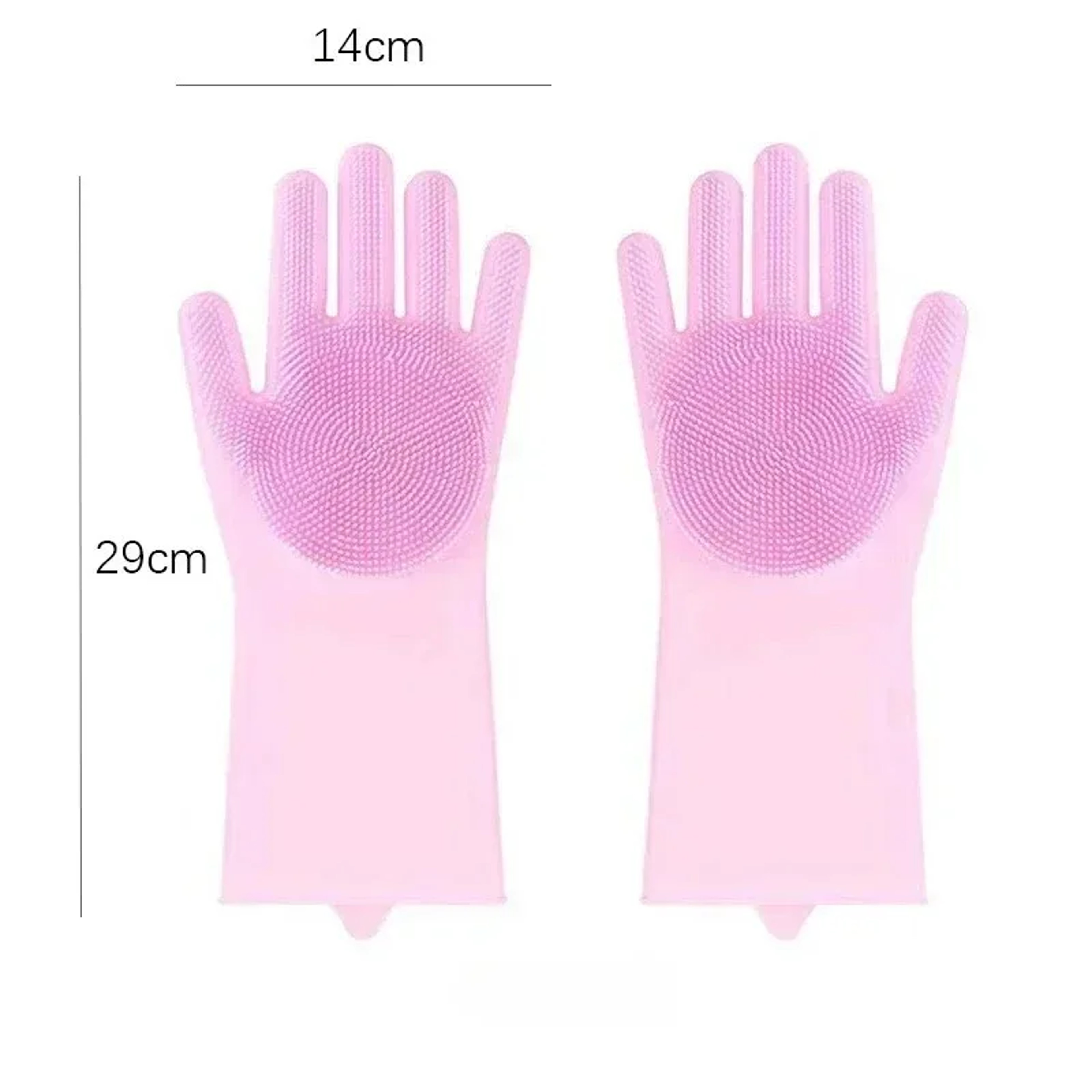 Magic Silicone Dishwashing Gloves with Built In Scrubber for Kitchen & Household Cleaning – view 6